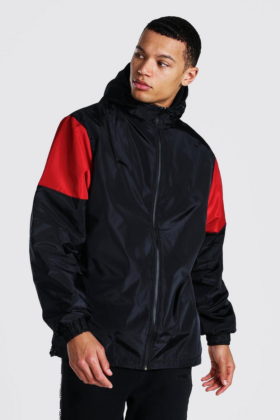 Black Tall Man Official Colour Block Anorak image number 1