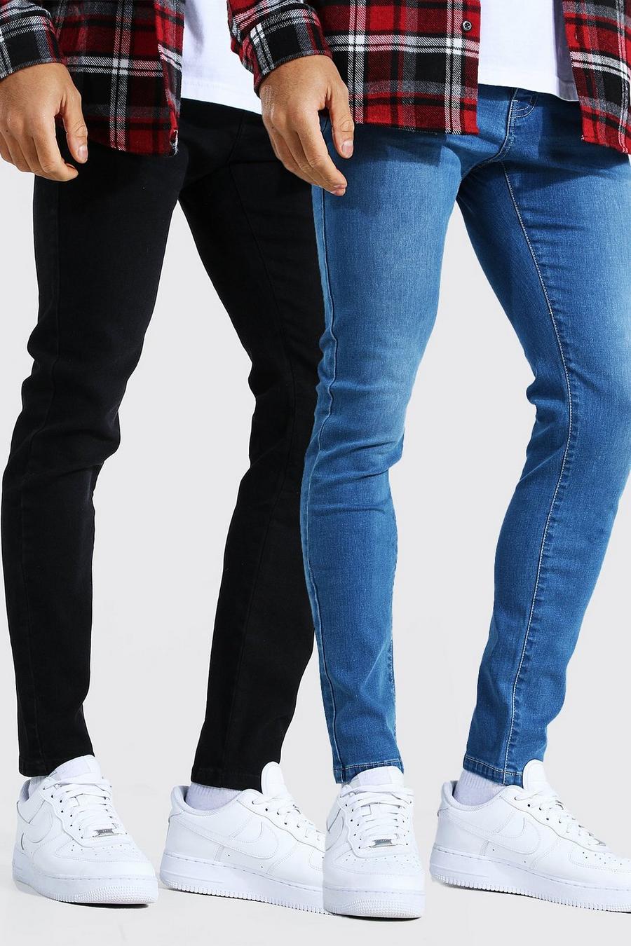 2er-Pack Skinny Jeans, Mehrfarbig image number 1