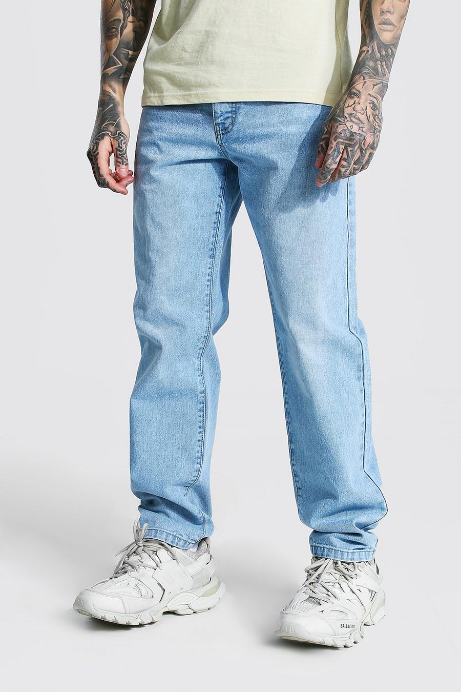 Jeans rigidi in taglio rilassato, Blu ghiaccio image number 1