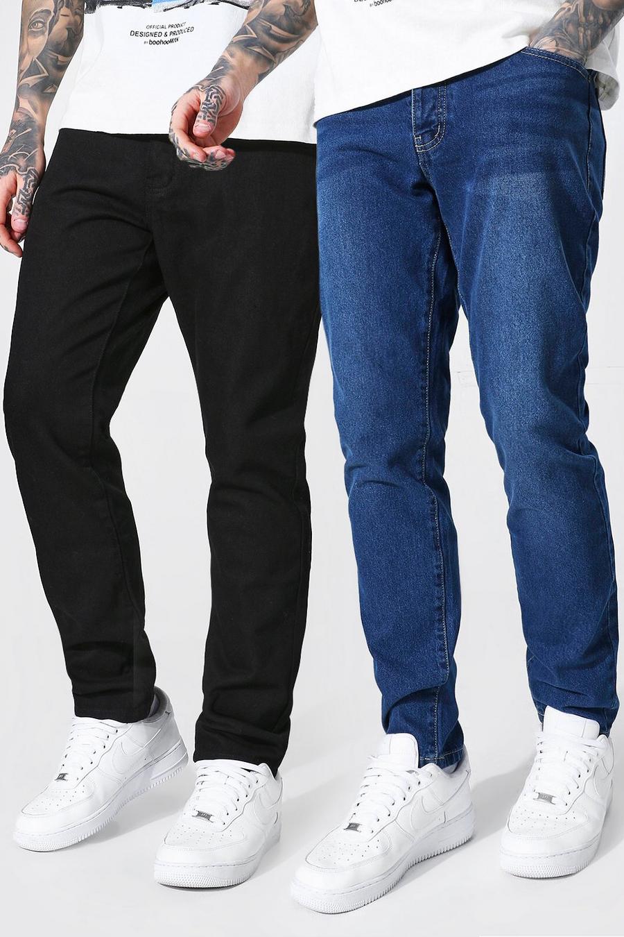 Jeans rigidi slim fit, confezione da 2, Multi image number 1