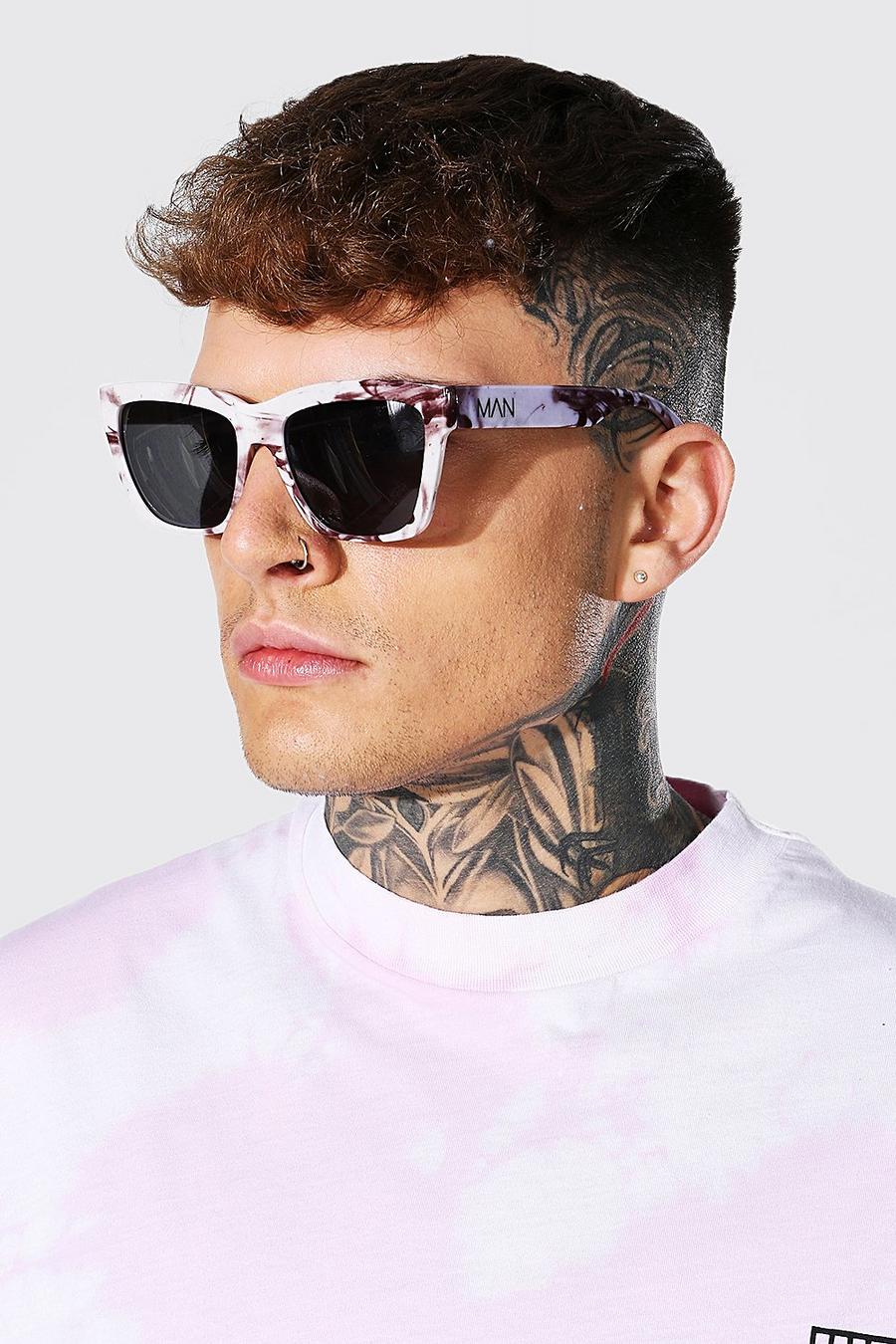 White Man Marble Wayfarer Sunglasses image number 1