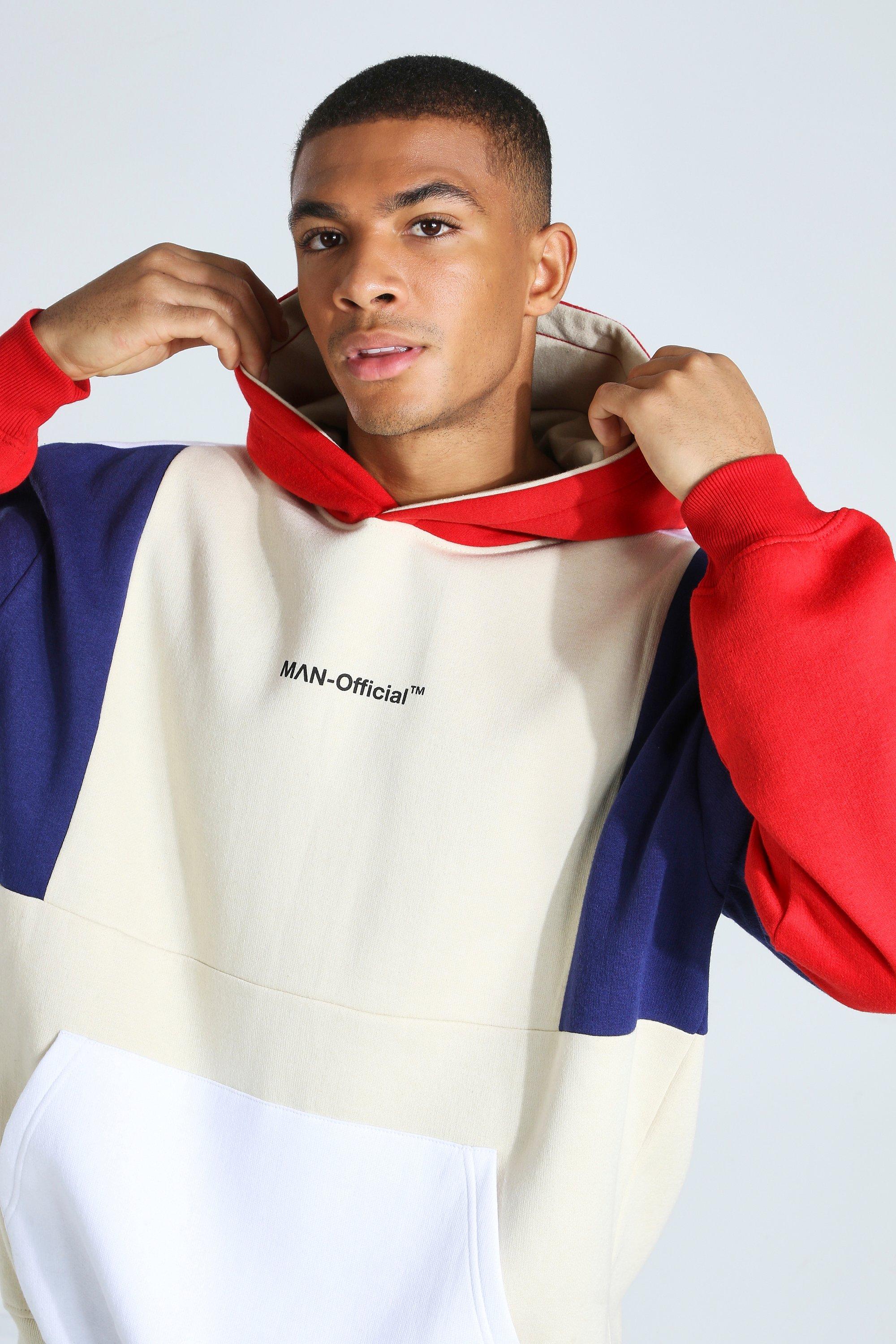 Color block champion hoodie hotsell