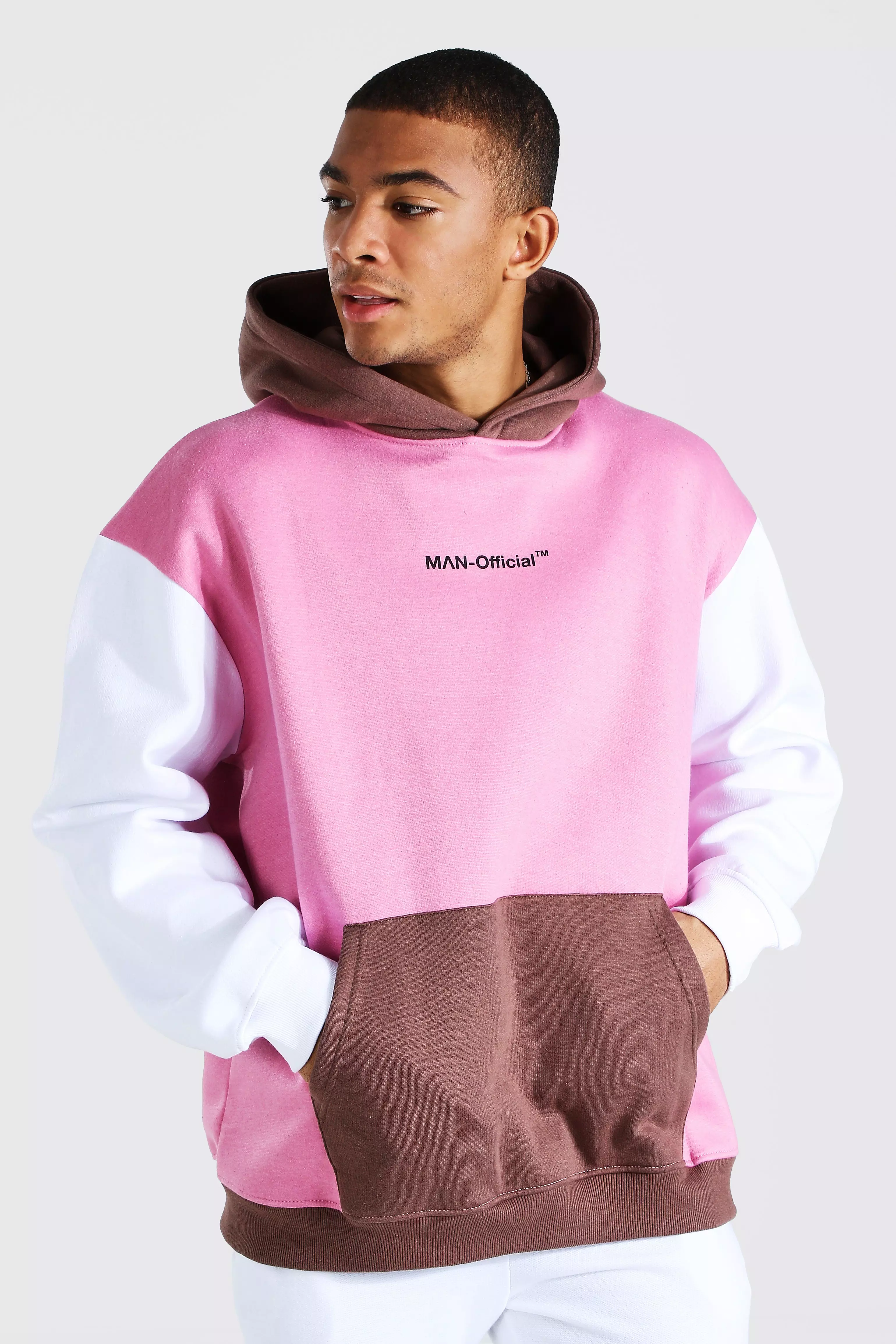 Urban outfitters color outlet block hoodie