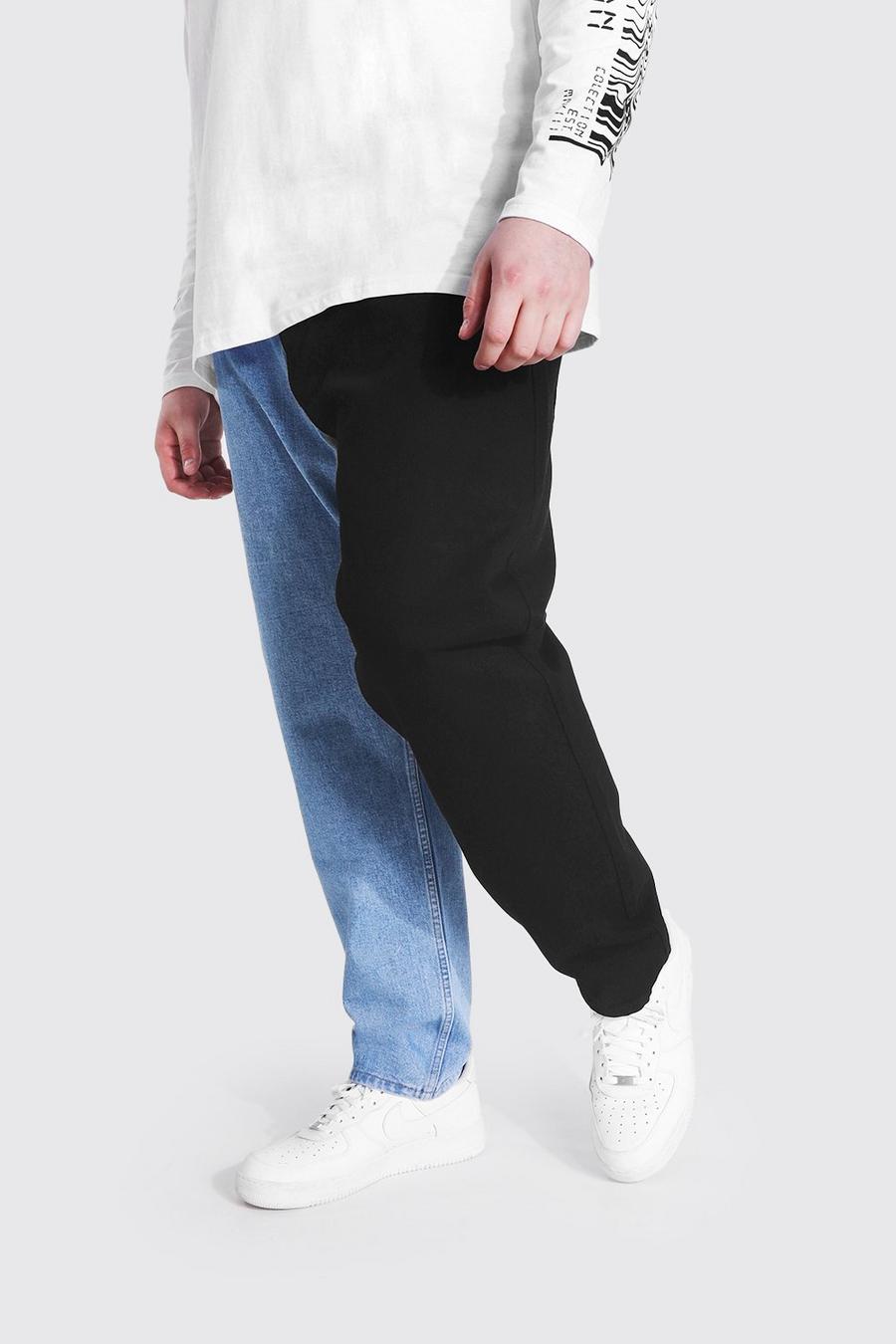 Ice blue Plus size - Tvådelade jeans i slim fit image number 1