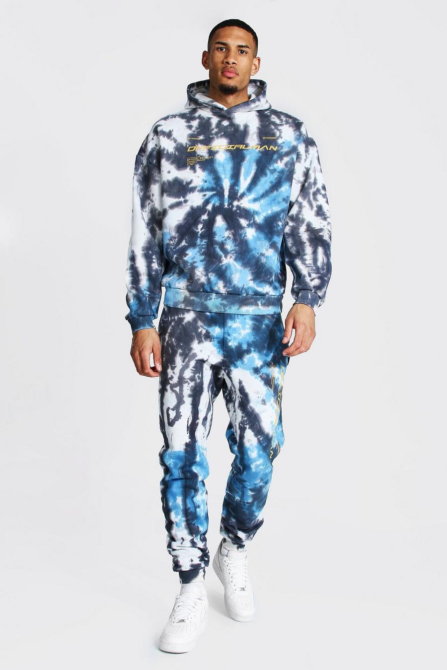 Blue Tall Tie Dye Official Man Trainingspak image number 1