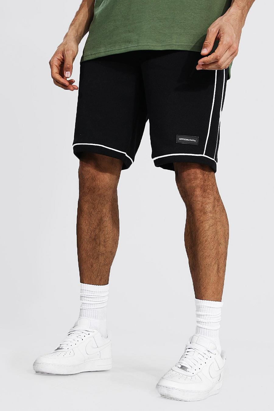 Black nero Tall Man Official Basketball Short image number 1