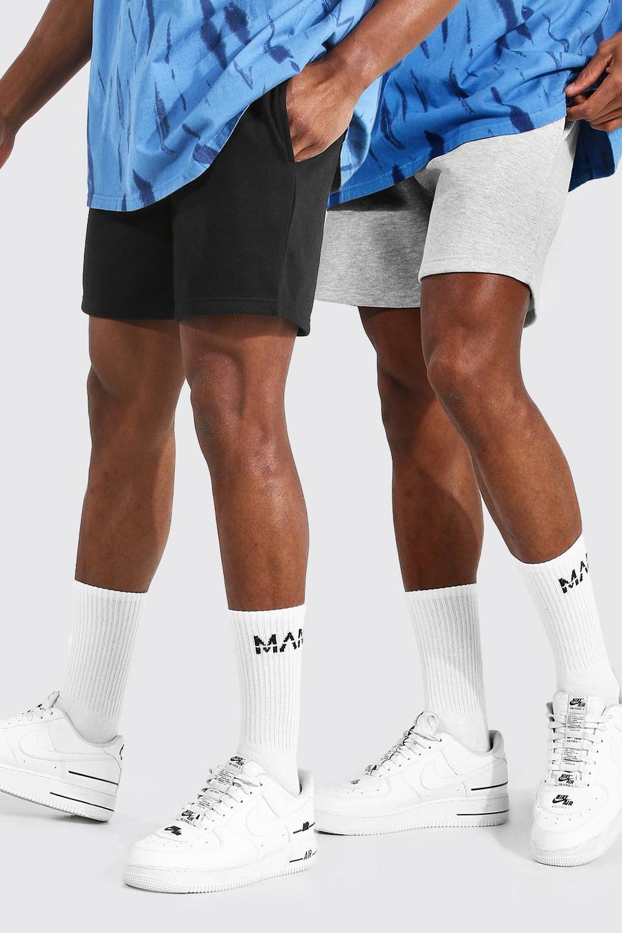 Multi Korte Regular Fit Jersey Shorts (2 Stuks) image number 1