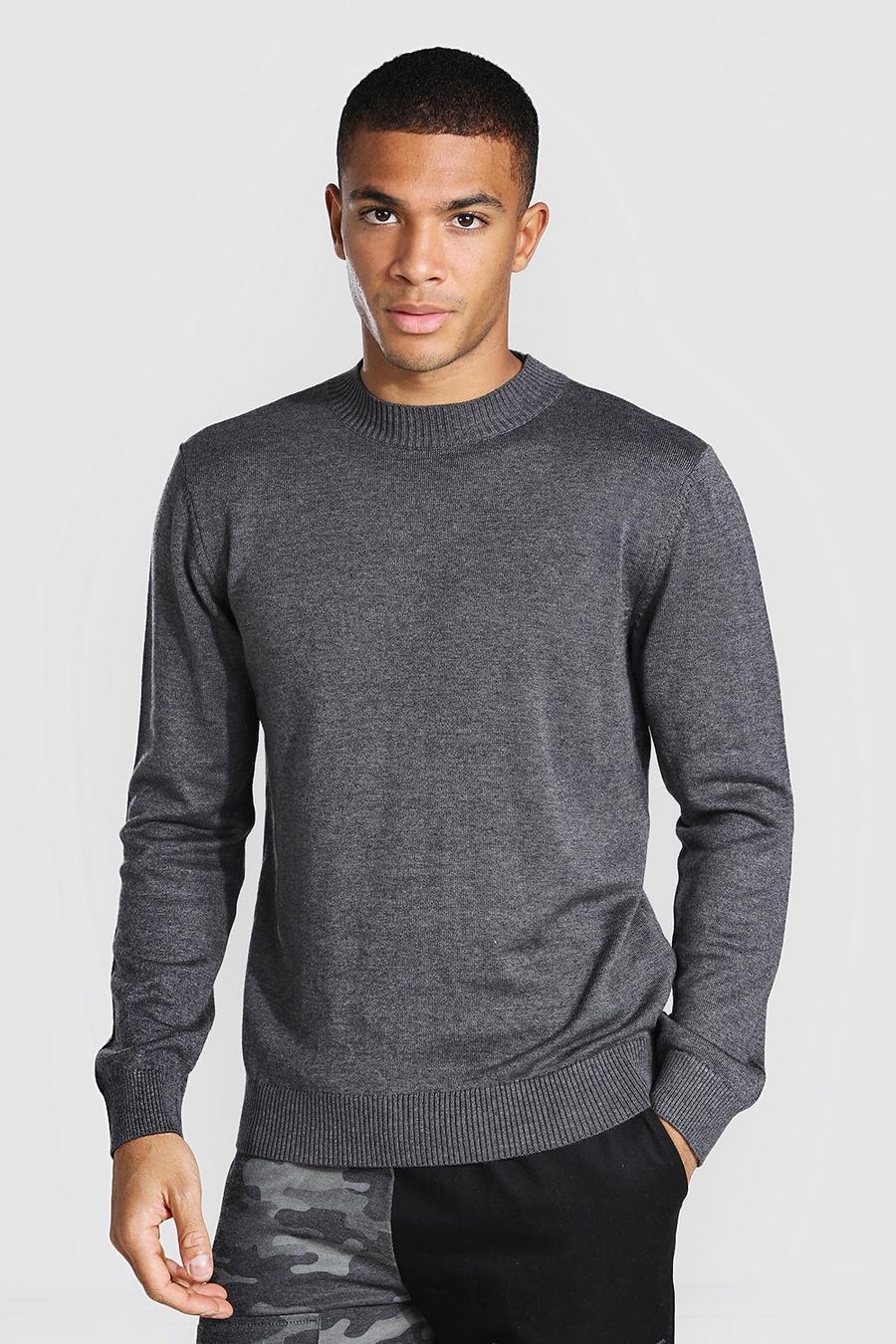 Charcoal Turtle Neck Sweater image number 1