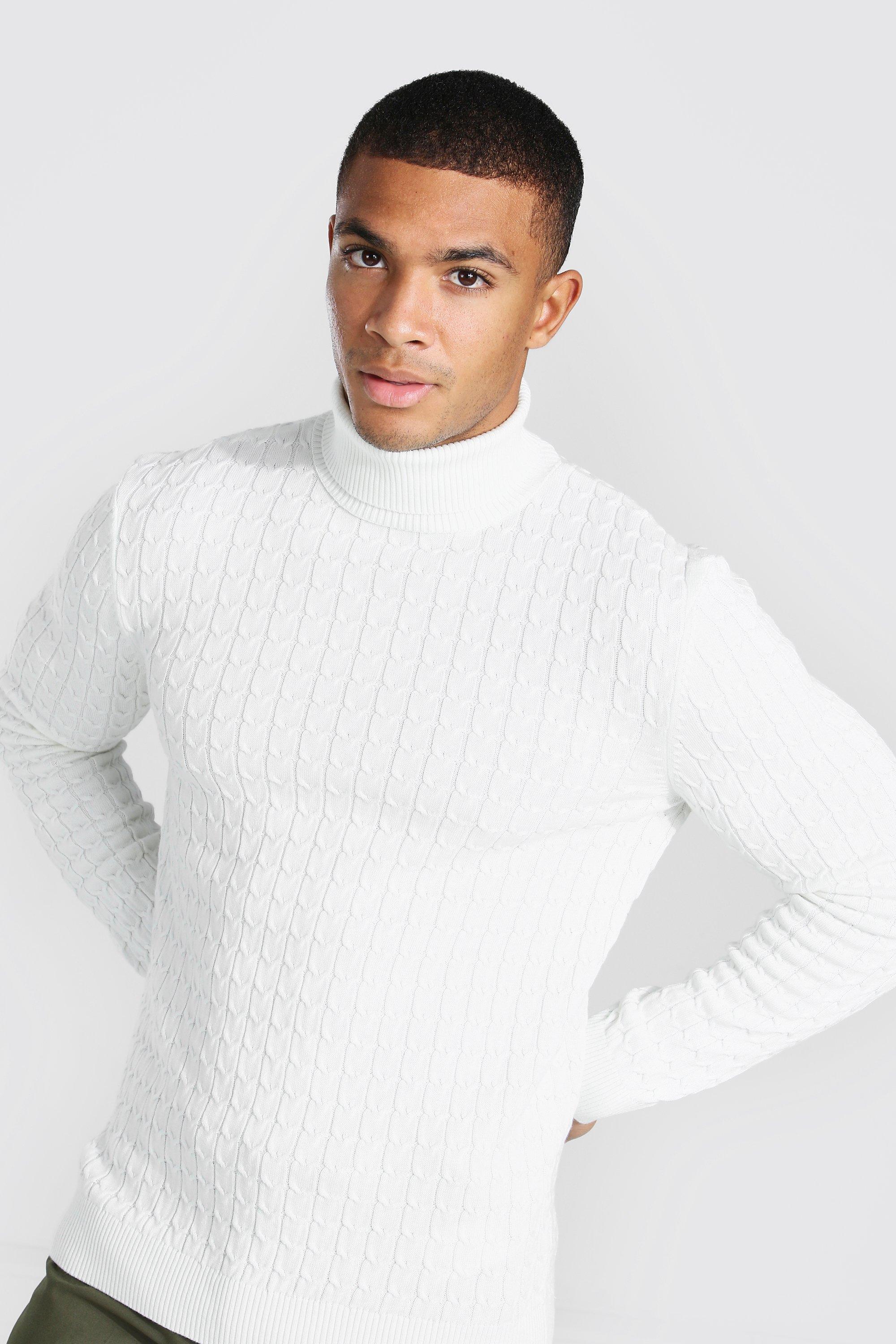 Cable Knit Turtleneck Sweater