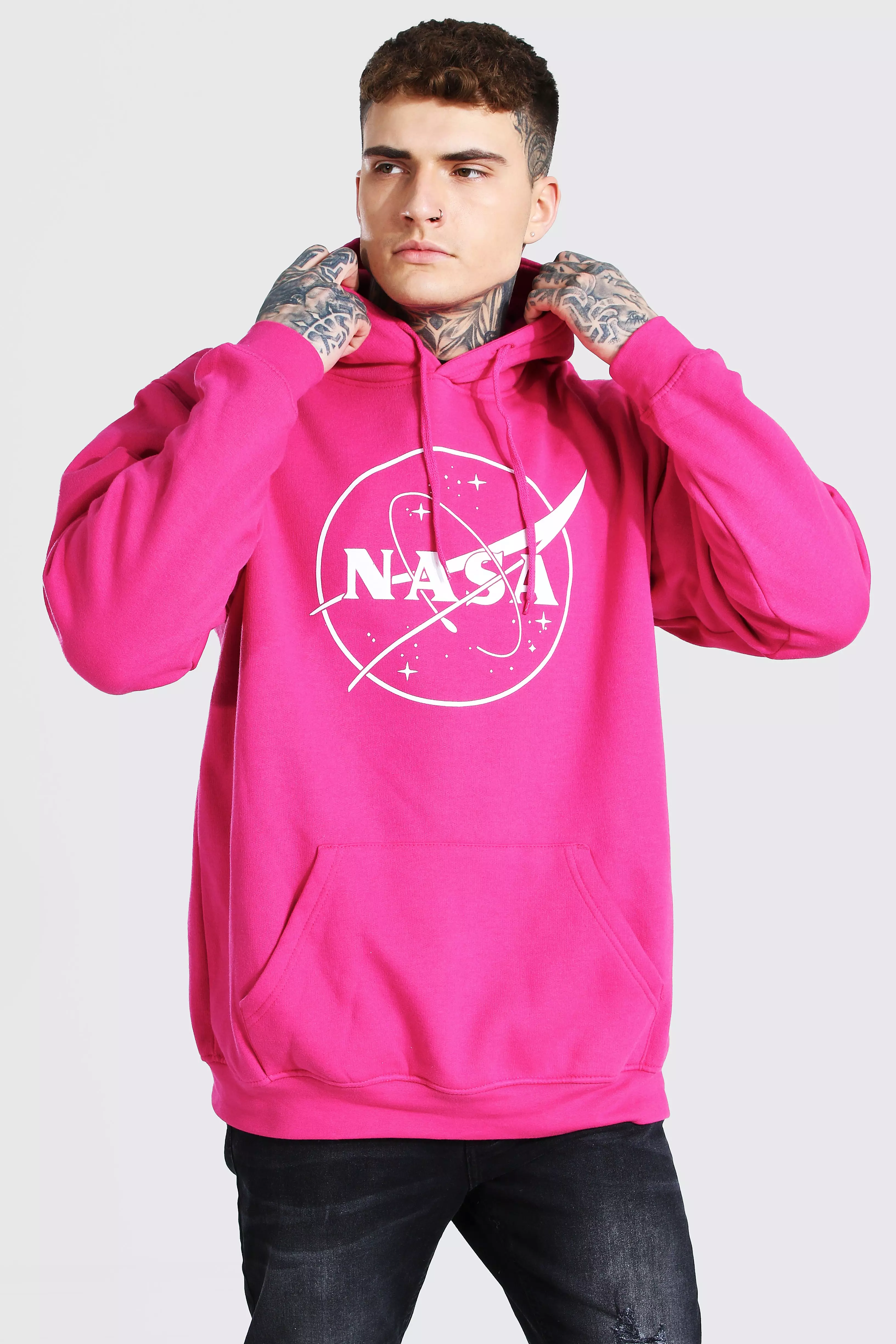 Nasa pink outlet hoodie