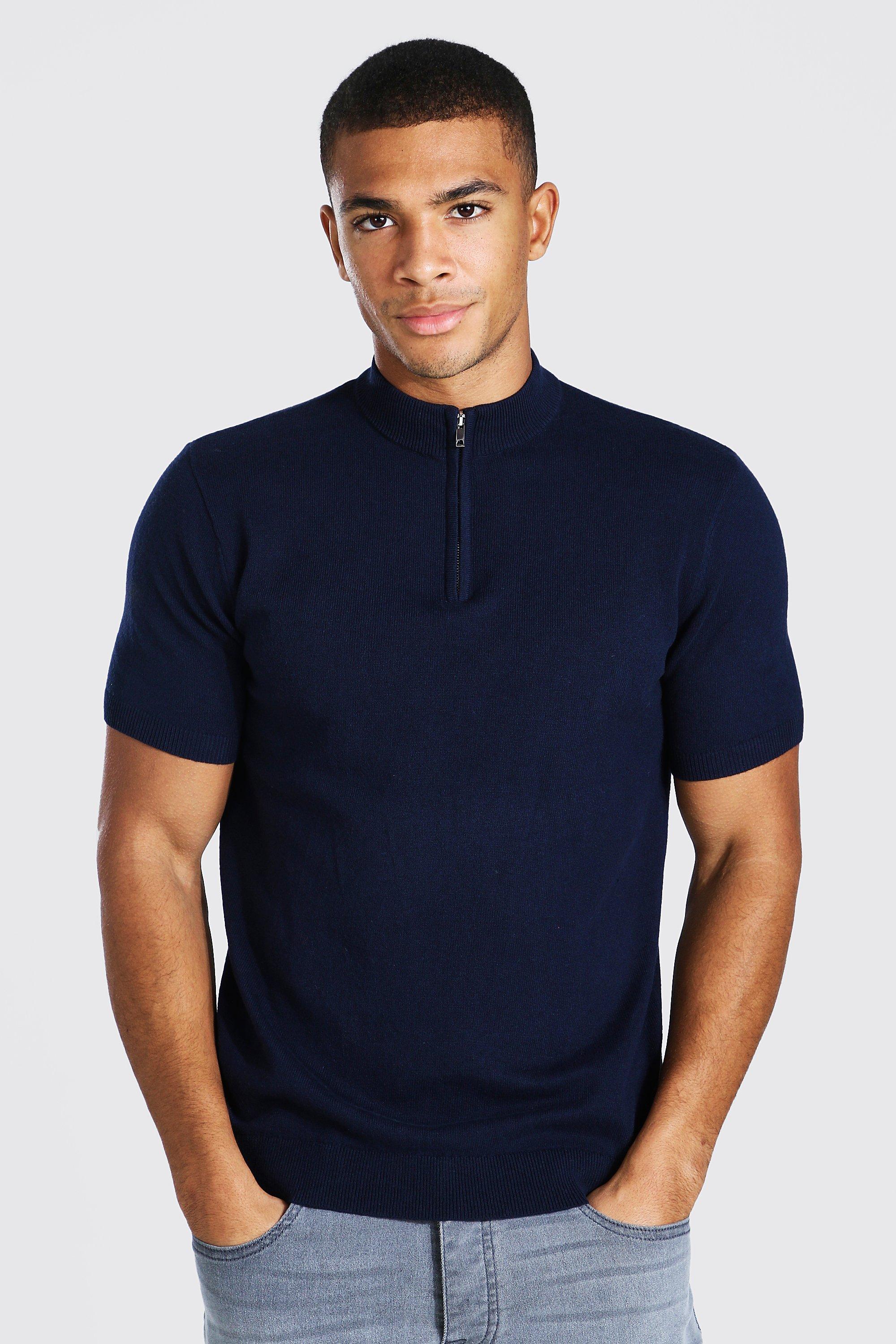 navy short sleeve jumper