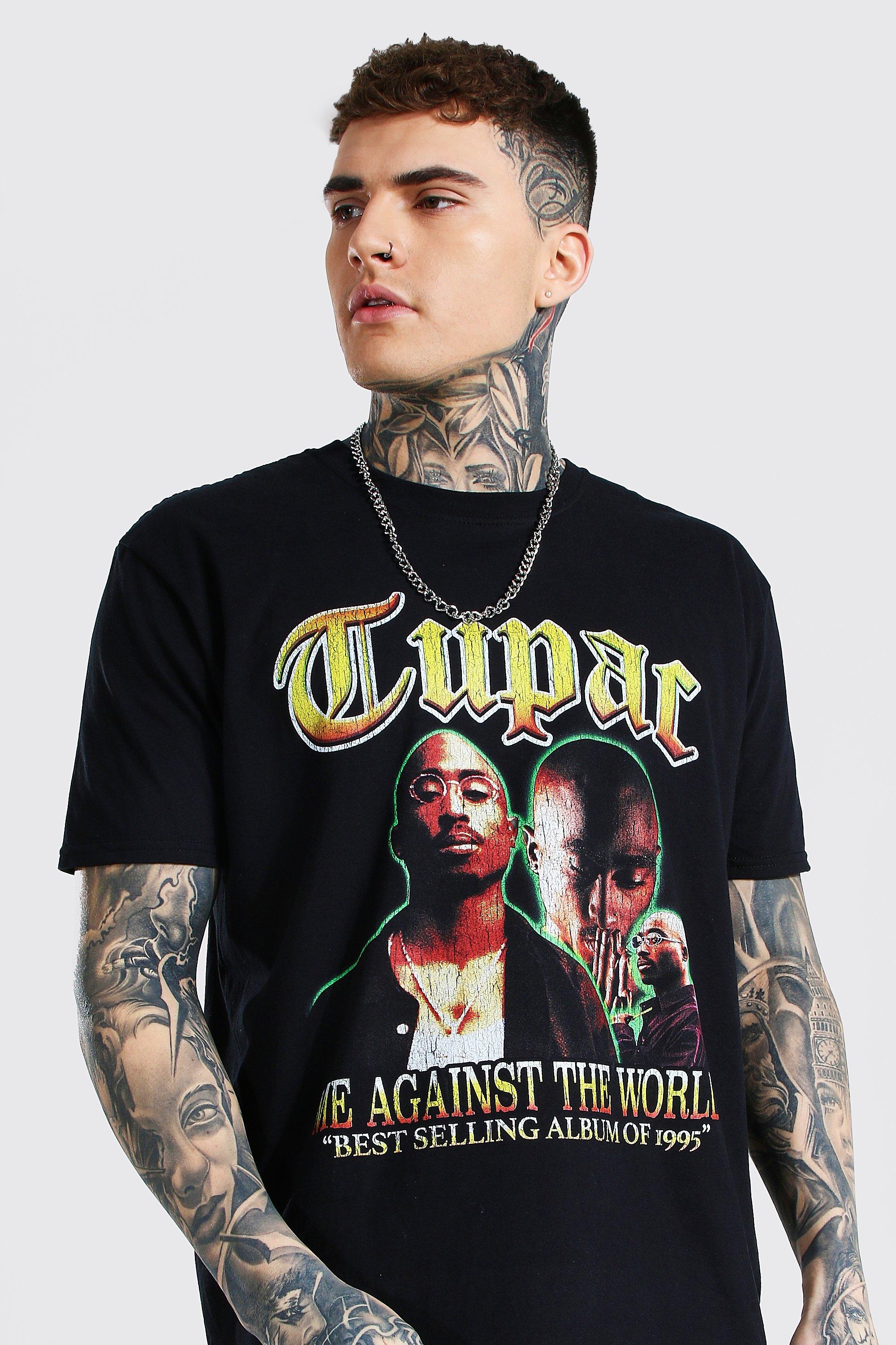 Tupac t outlet shirt boohoo