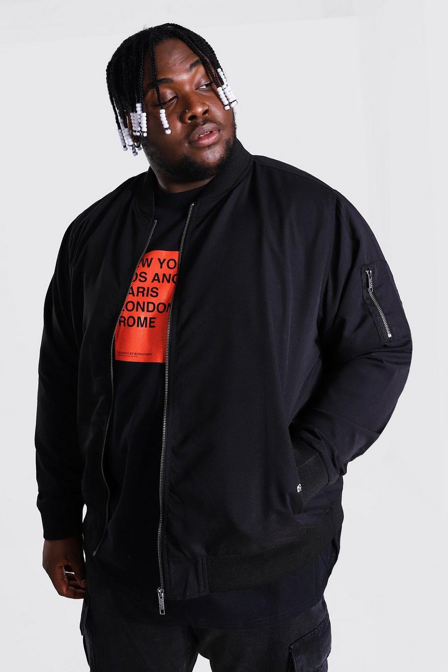 Grande taille - Bomber MA1, Black image number 1