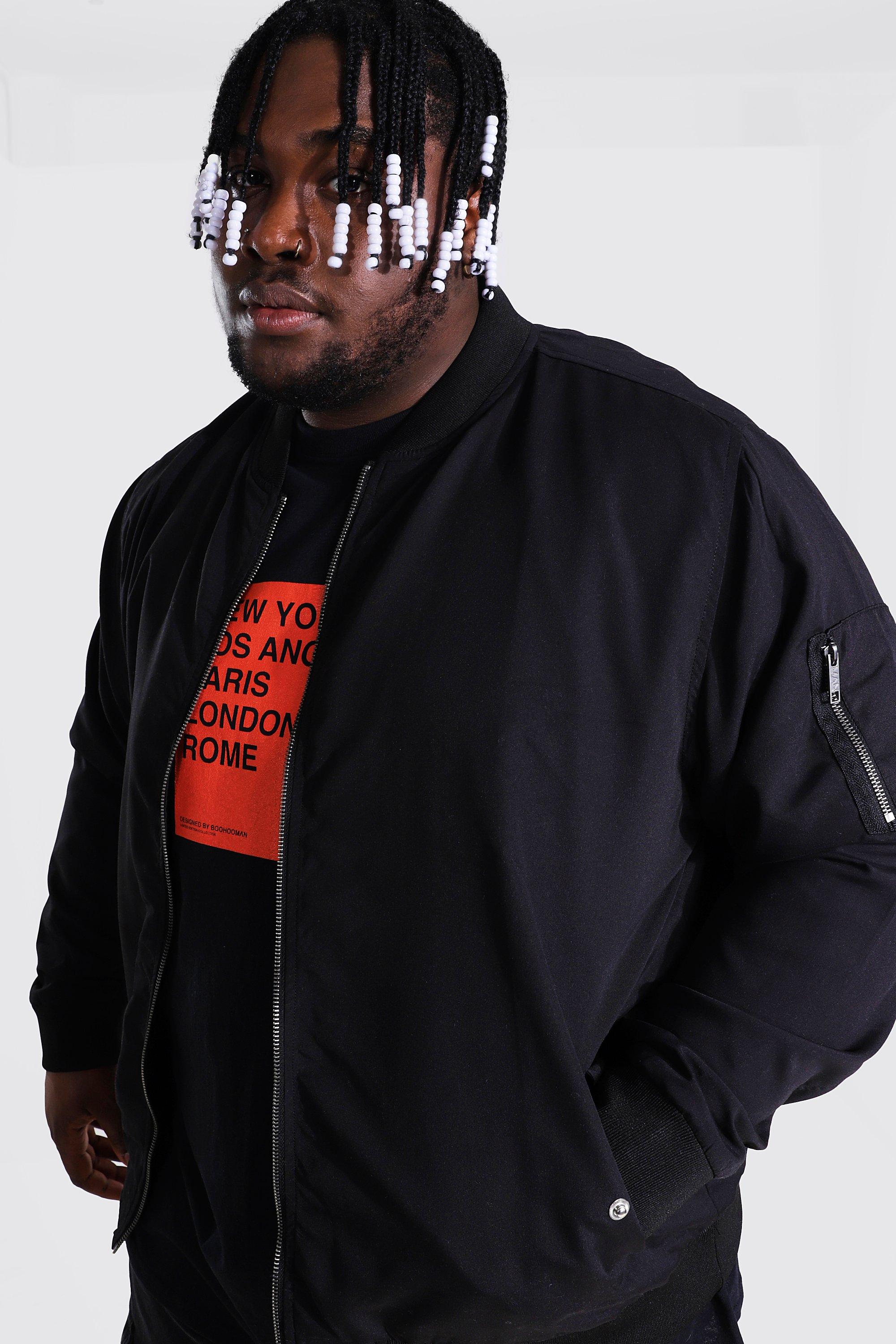 Men's Plus Size Ma1 Jacket | boohoo