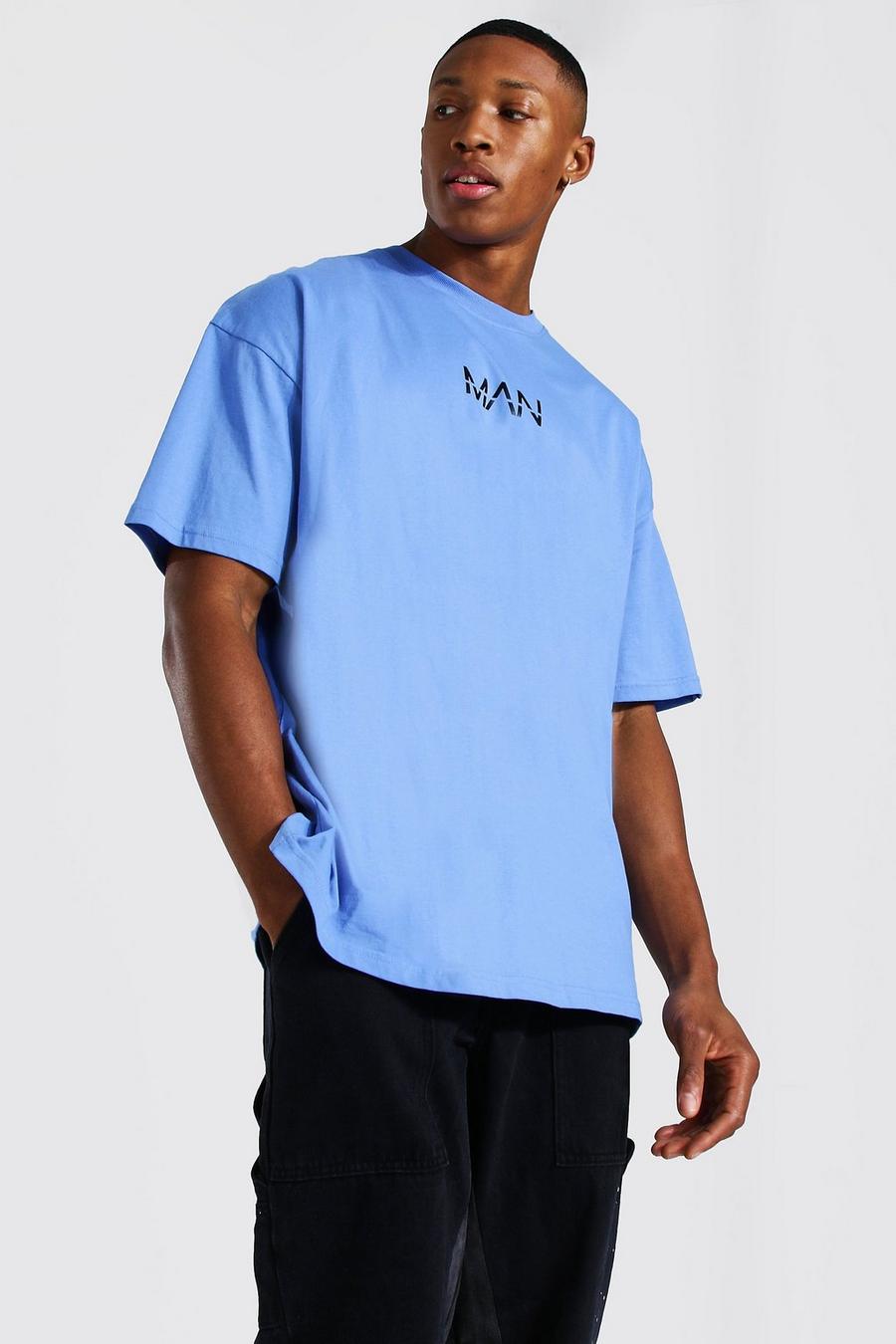 Cornflower blue Original MAN Oversize t-shirt image number 1