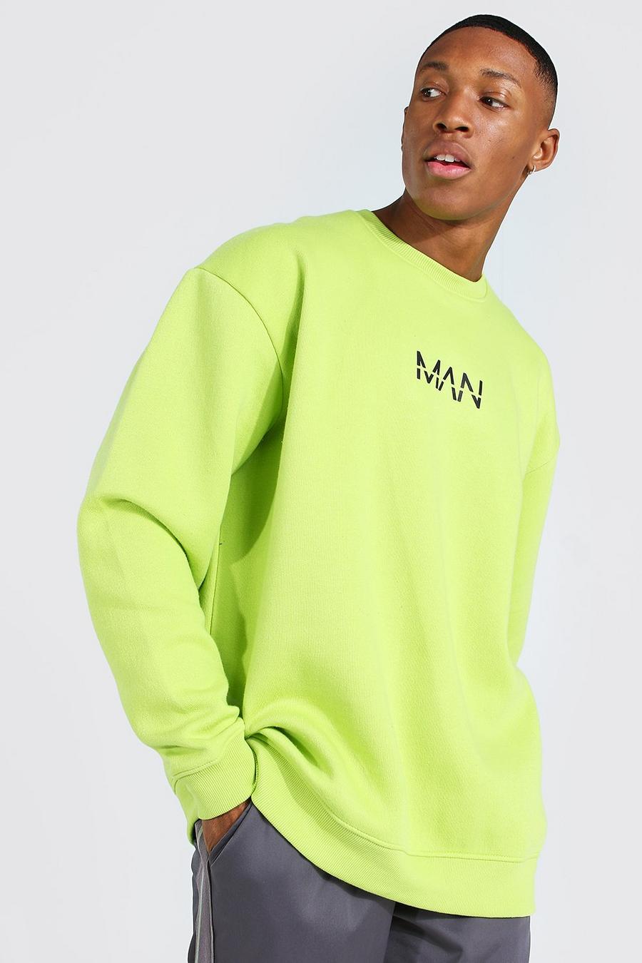 Original MAN Oversized Sweatshirt, Acid lime image number 1