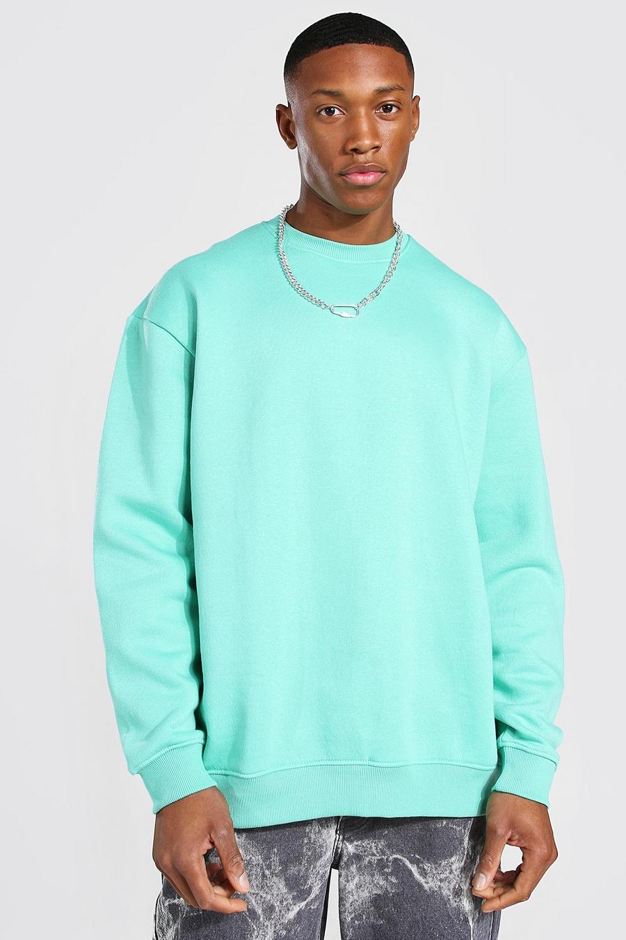 Jade Oversize sweatshirt med rund hals image number 1