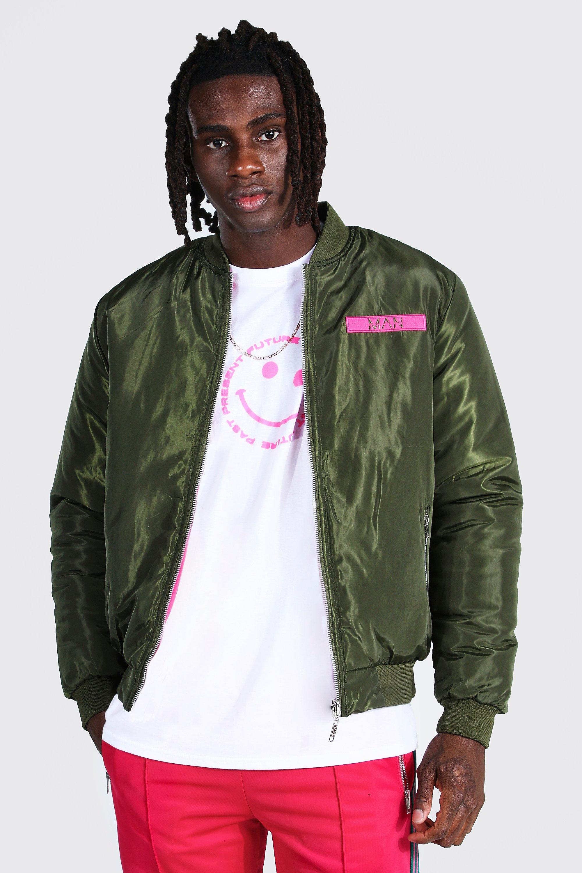 boohoo bomber jacket men