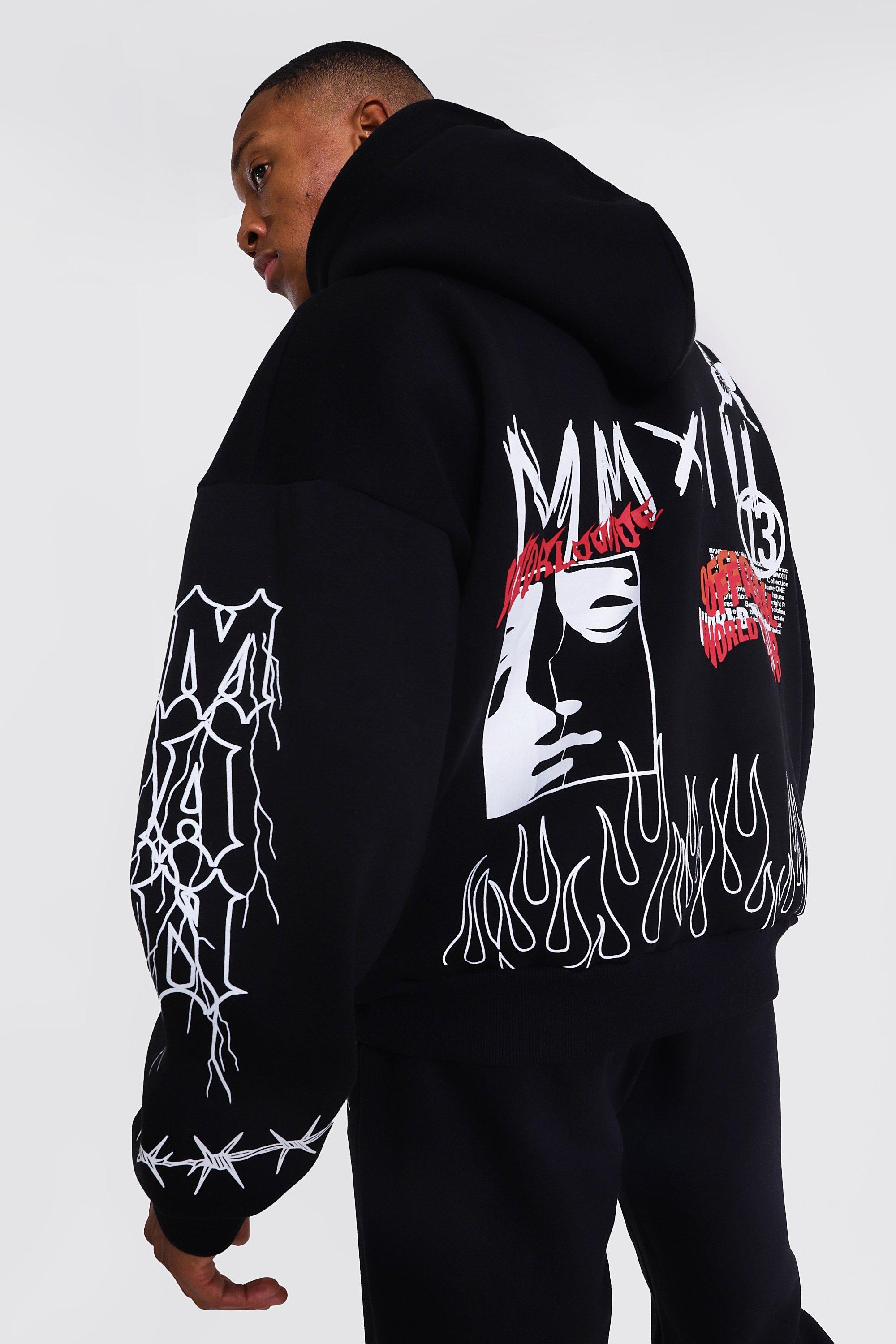 Graffiti on sale print hoodie