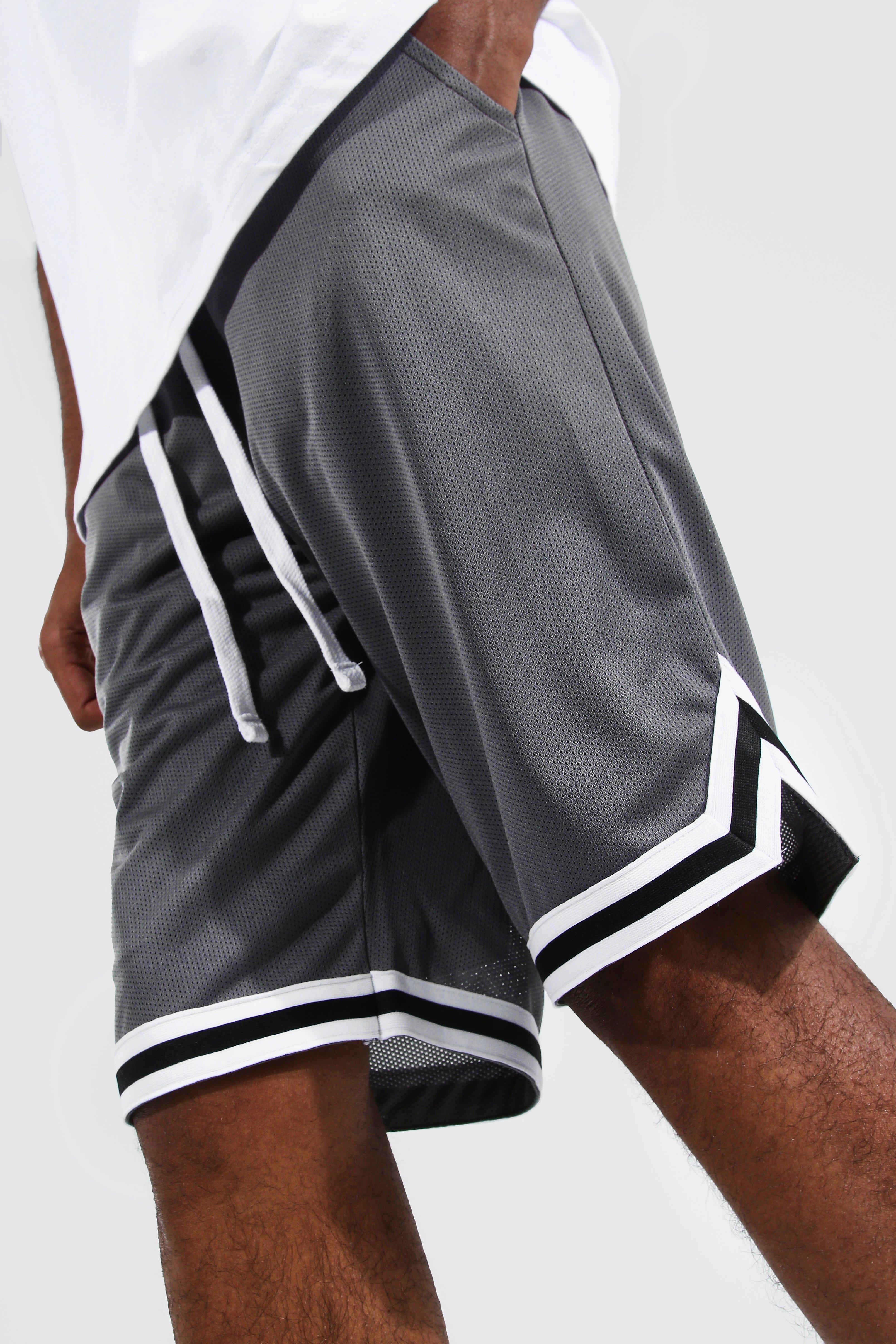 Tall Mesh Basketball Shorts With Tape