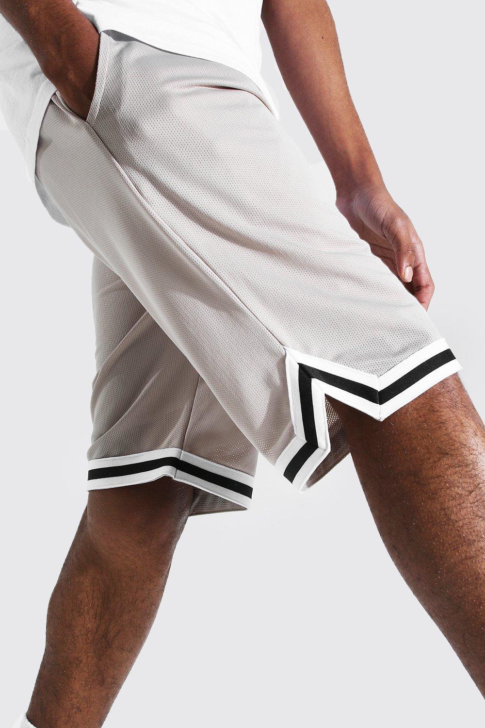 Tall Mesh Basketball Shorts With Tape