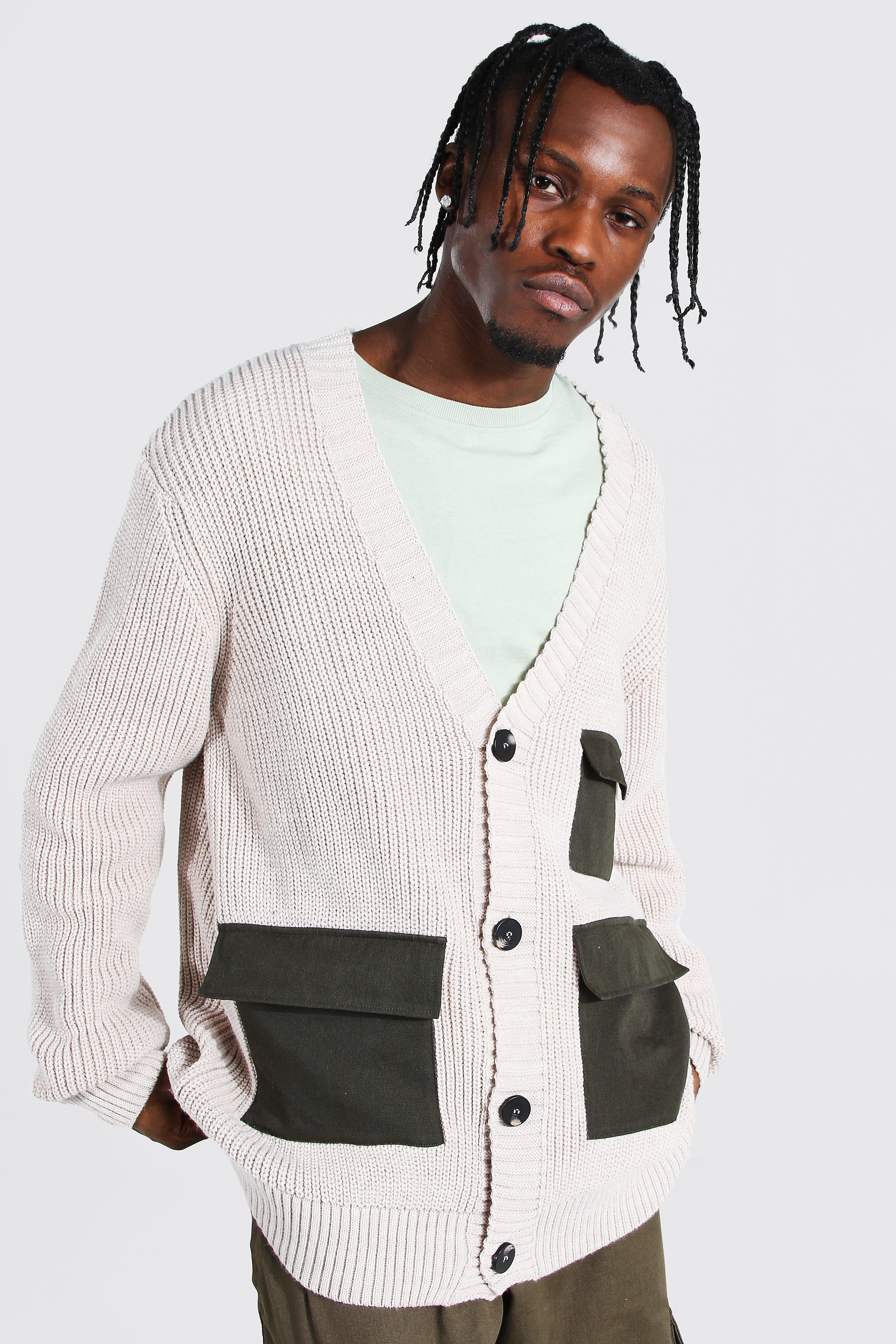 oversized ribbed cardigan