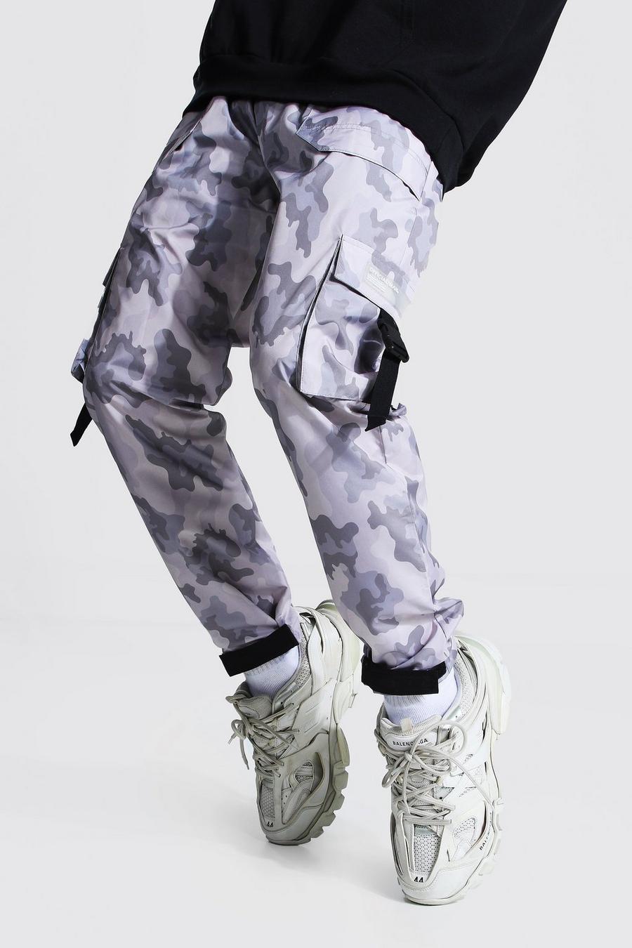 Camo Multi Pocket Cargo Trousers image number 1
