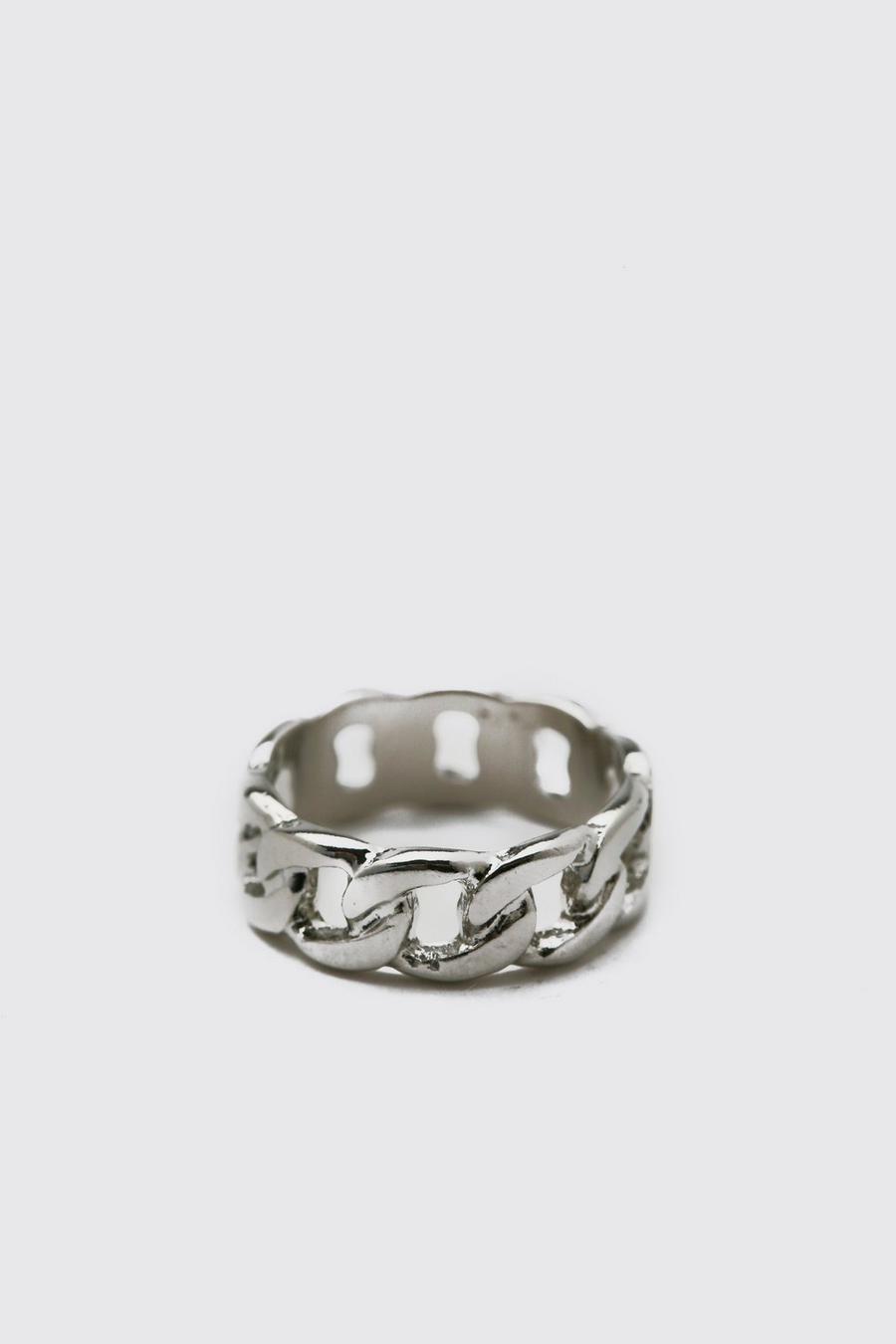 Silver Ring med kedja image number 1