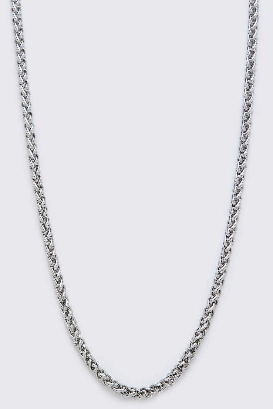 Halskette mit Kordel, Silber image number 1