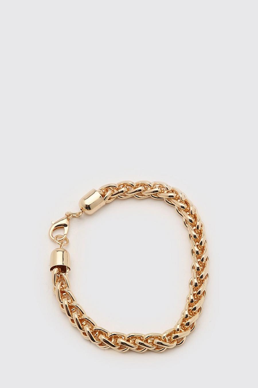 Bracelet à chaîne style corde, Gold image number 1