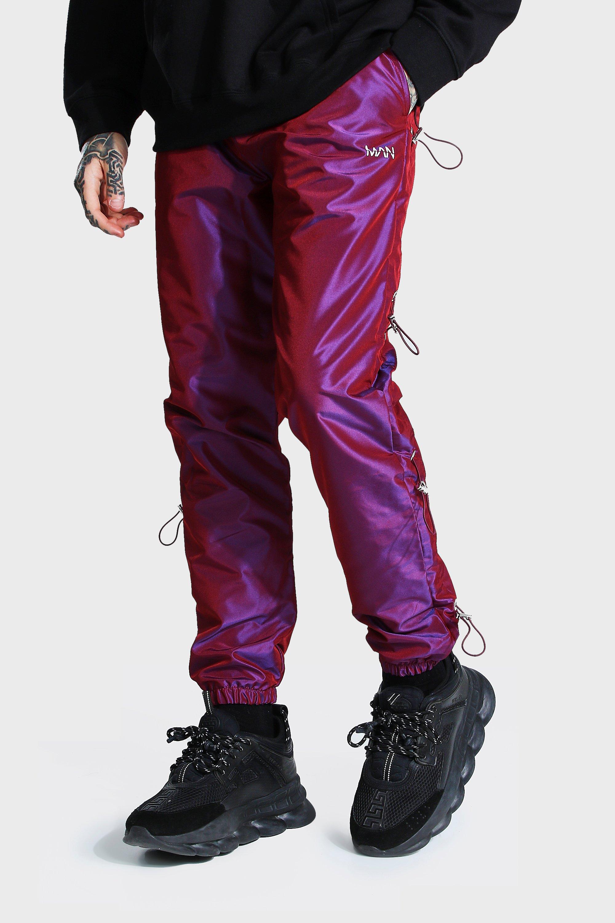 Reflective best sale iridescent joggers