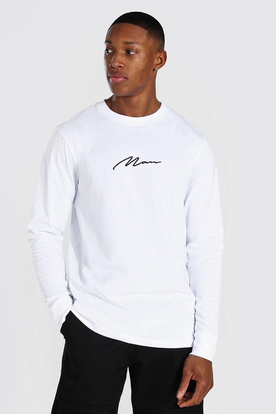 White Man Signature Långärmad t-shirt image number 1