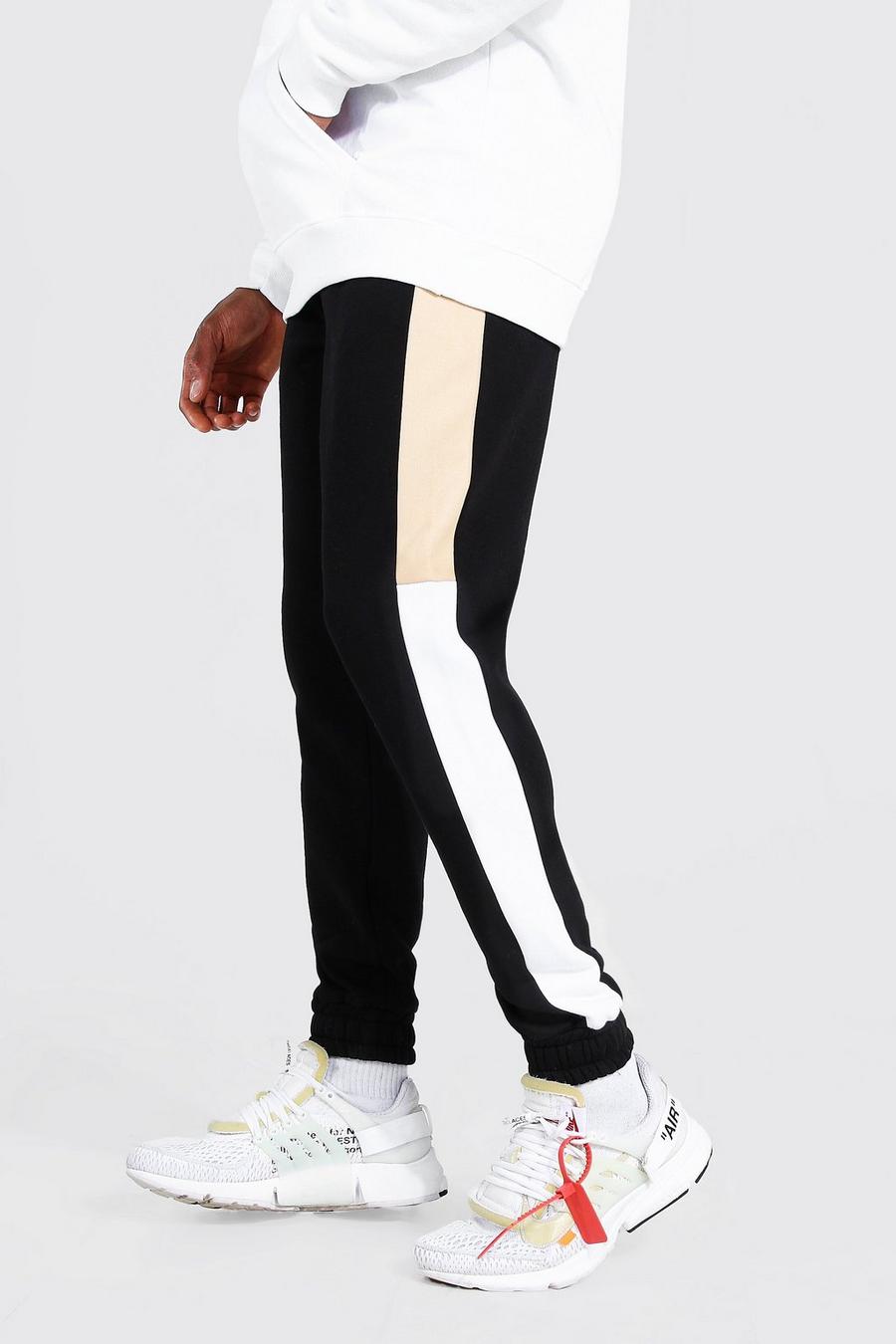 Pantaloni tuta a blocchi di colore taglio skinny Original MAN, Sabbia image number 1