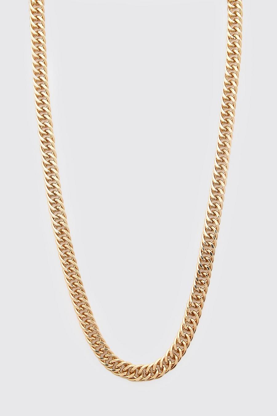Gold metallic Chunky Chain Necklace image number 1