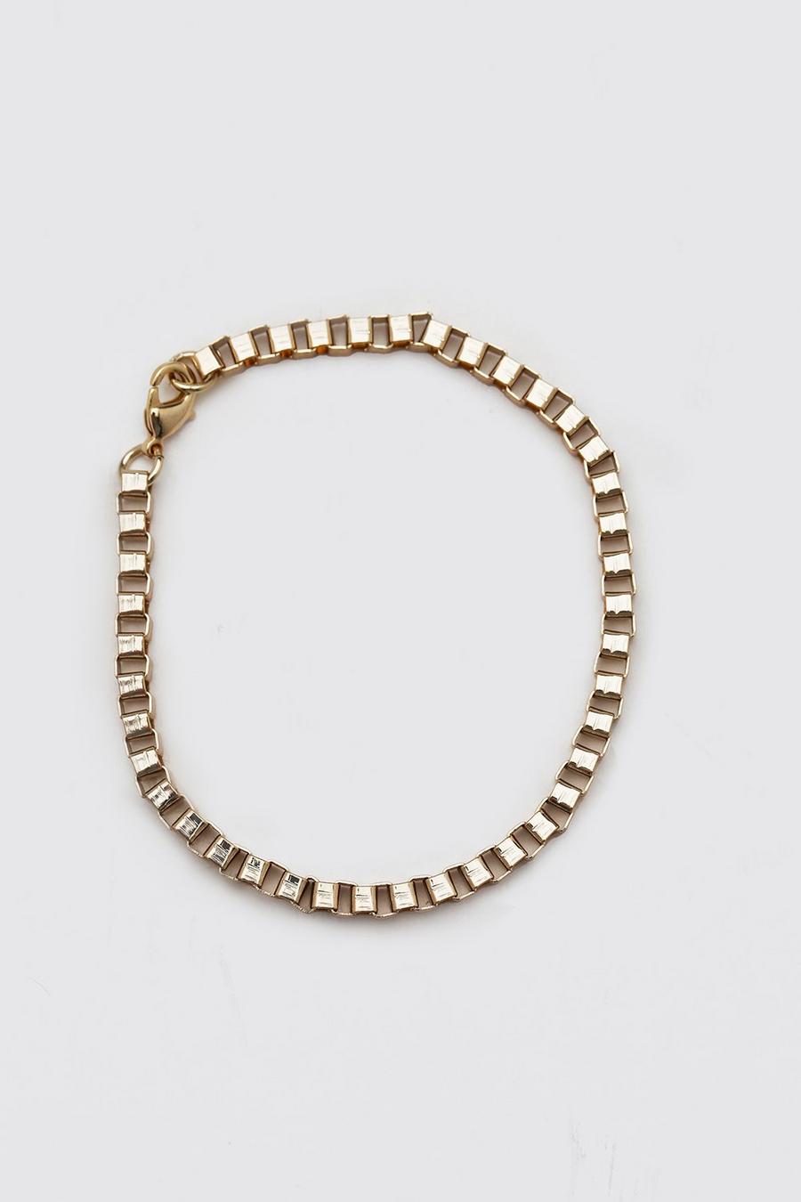 Bracelet à chaîne carrée, Gold image number 1