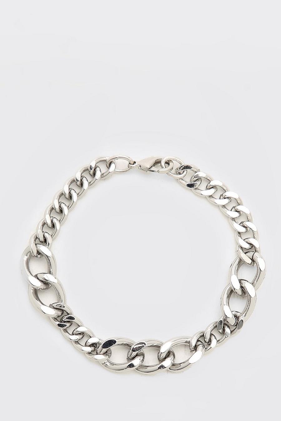 Silver Chunky Chain Bracelet image number 1