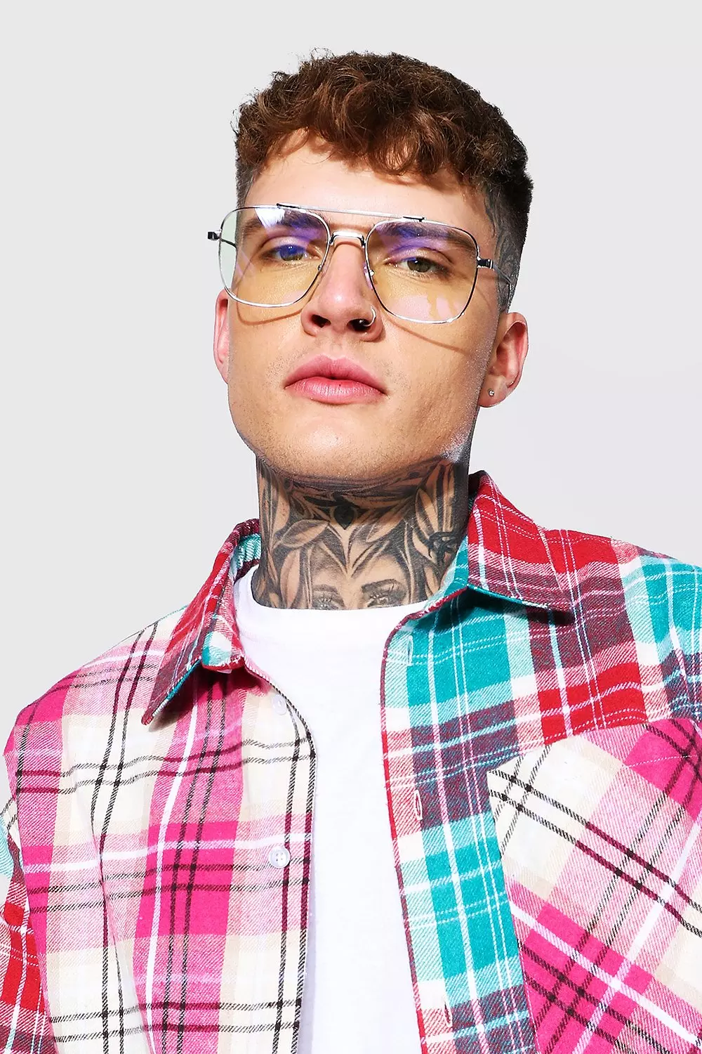 Mens clear fashion store glasses