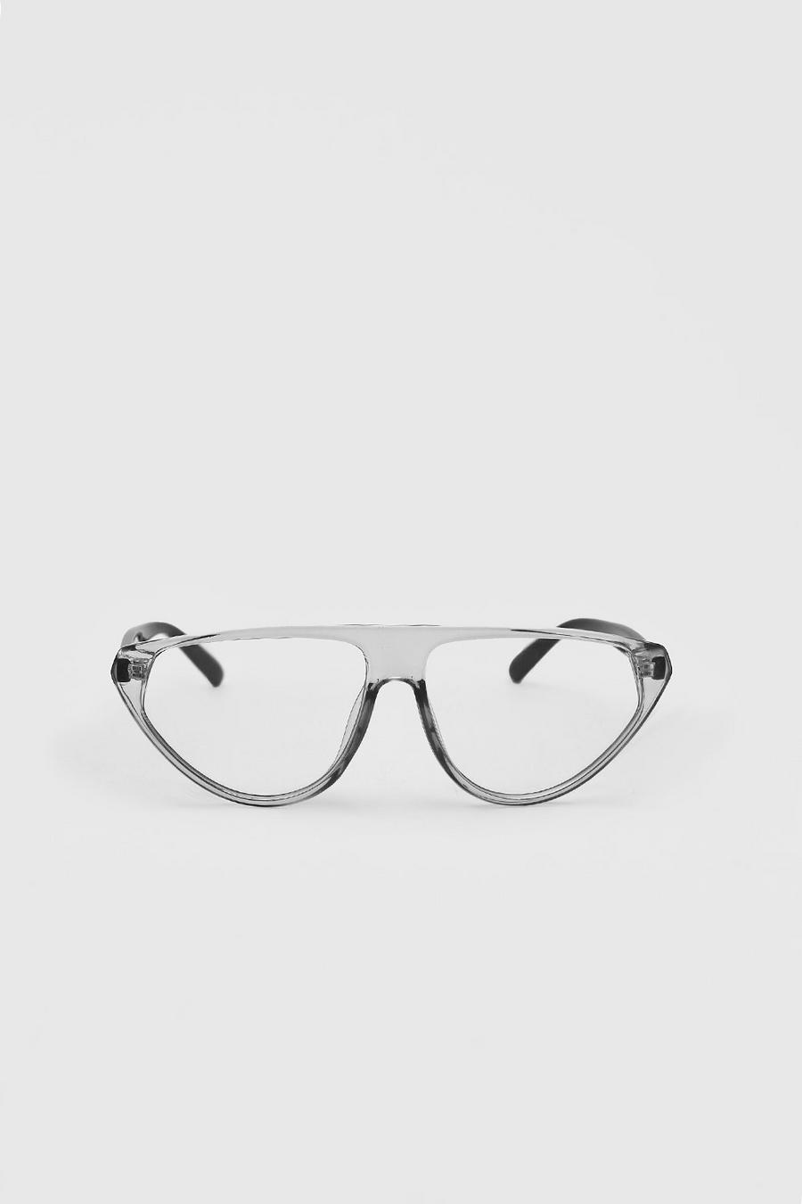 Black Contrast Frame Fashion Glasses image number 1