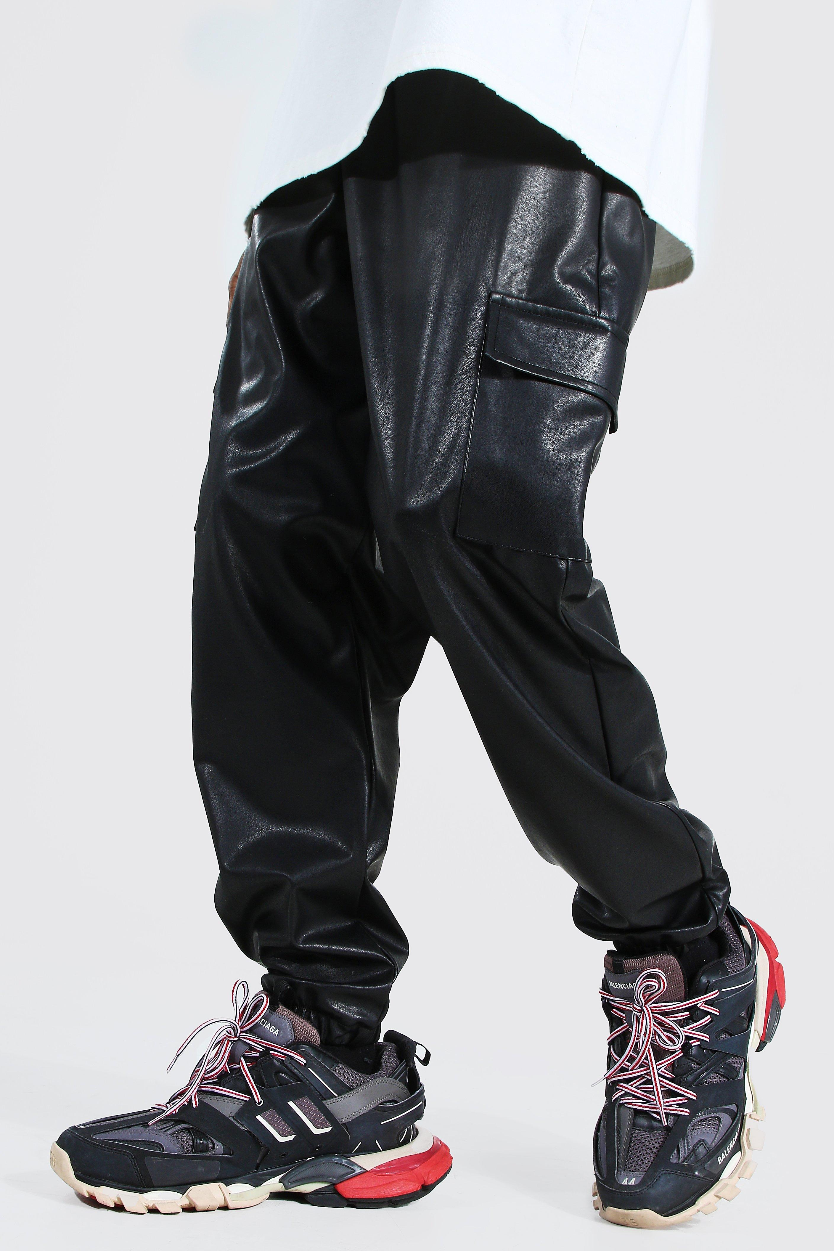 pu cargo pants