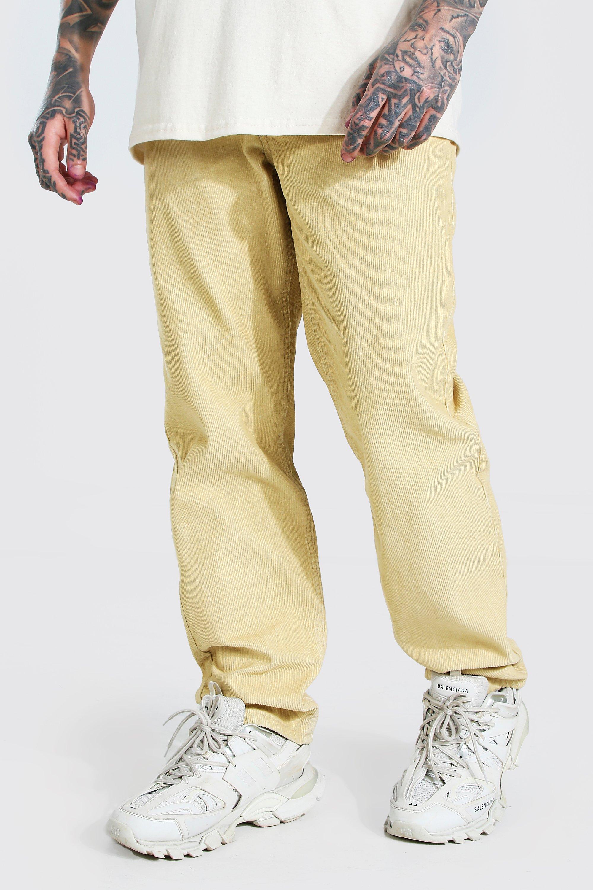 relaxed fit corduroy pants