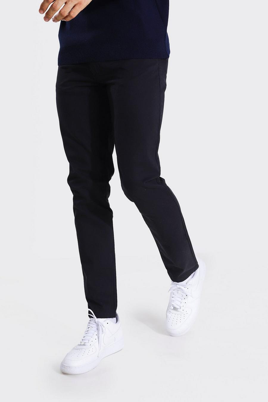 Black Tall Slim Fit Chino Trouser image number 1