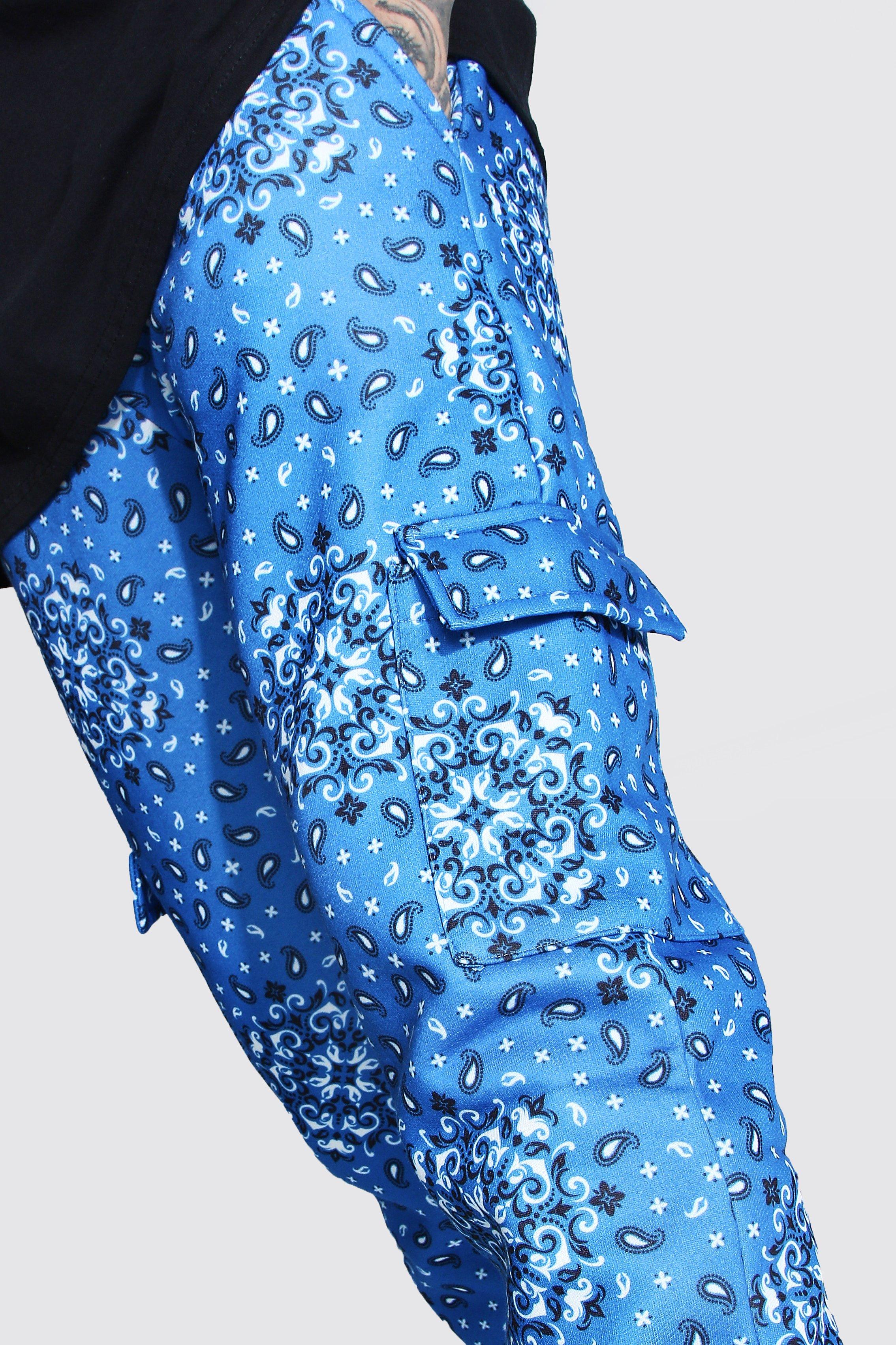 Blue discount bandana joggers