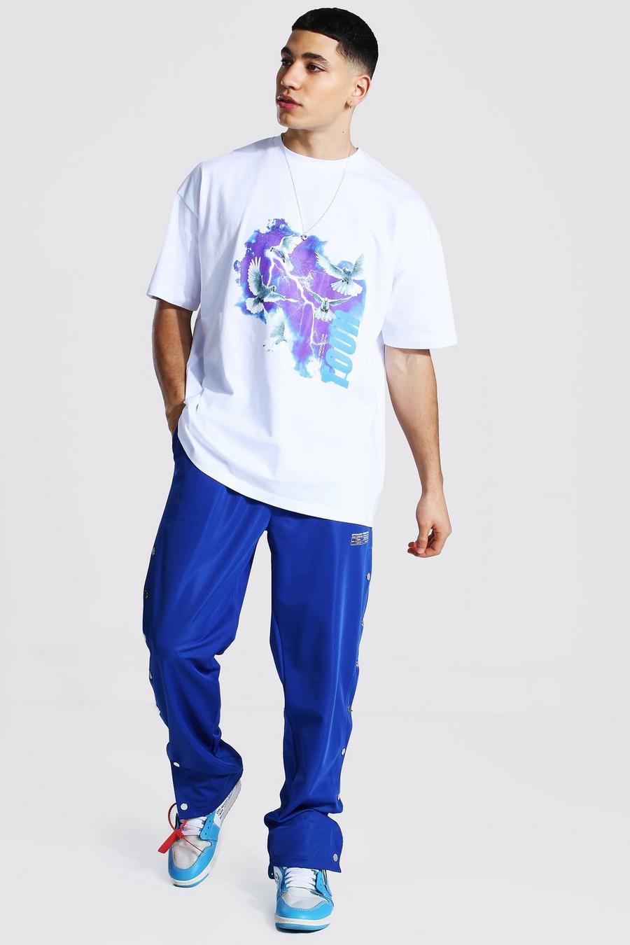 White Man Official Dove Graphic T-shirt Tracksuit image number 1