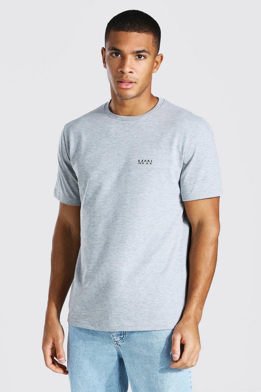 Grey marl grå Original MAN T-shirt i tjockt tyg image number 1