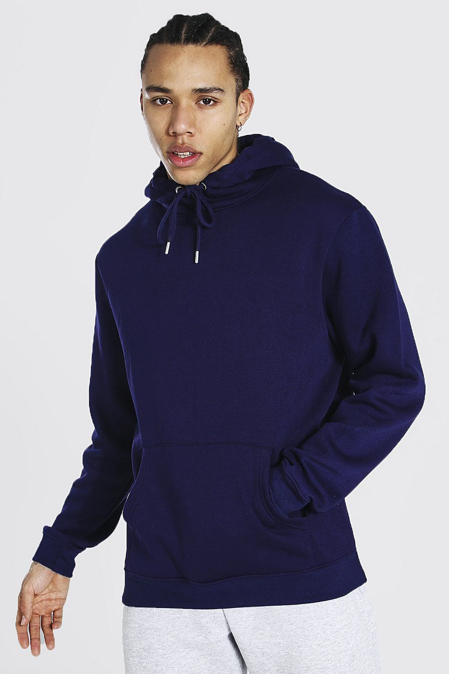 Navy Tall - Basic Hoodie i regular fit image number 1
