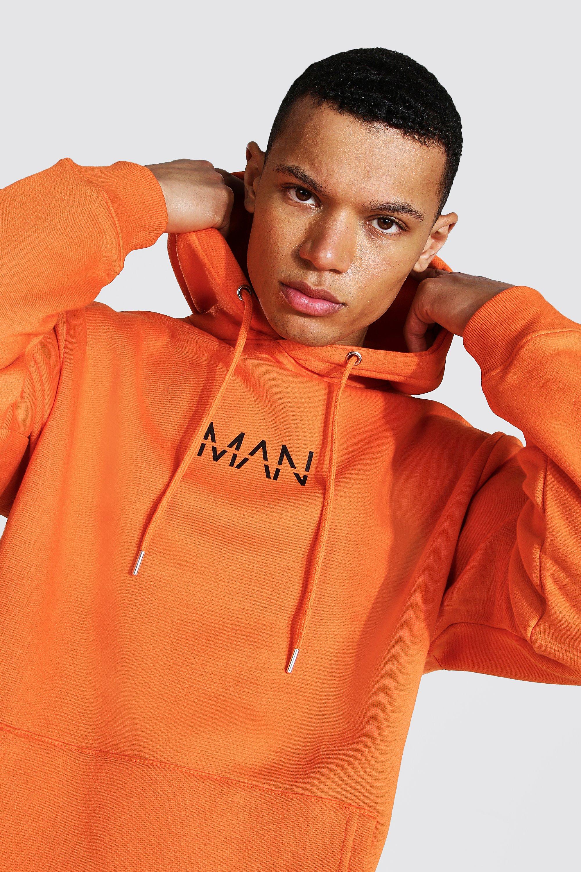 Men's Orange Sweatshirts & Hoodies