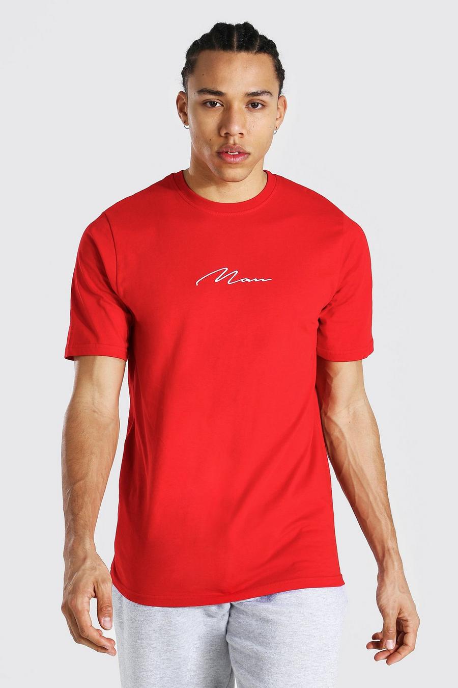 Red Tall Man Signature T-shirt image number 1