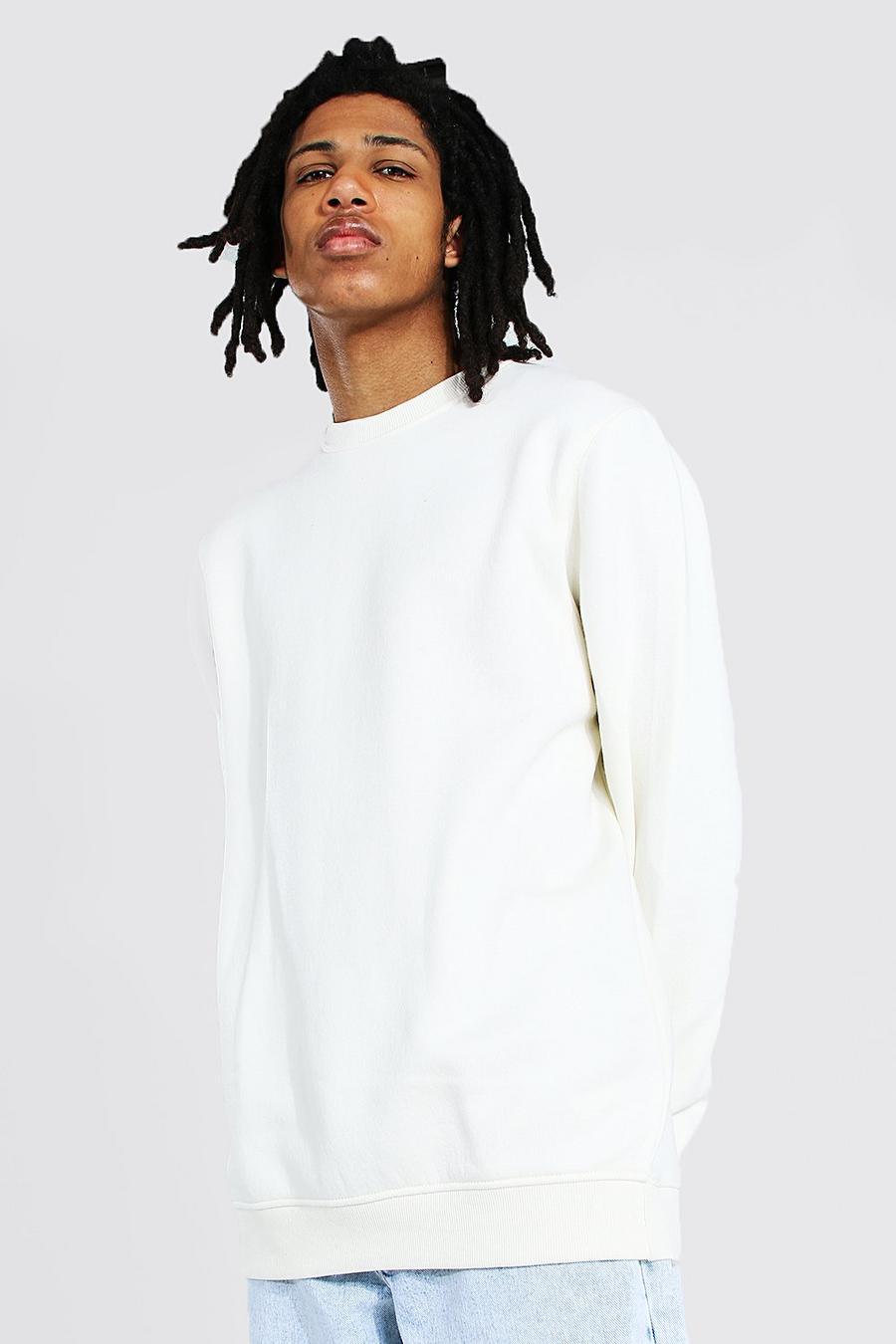 Ecru Tall - Basic Sweatshirt med rund hals image number 1