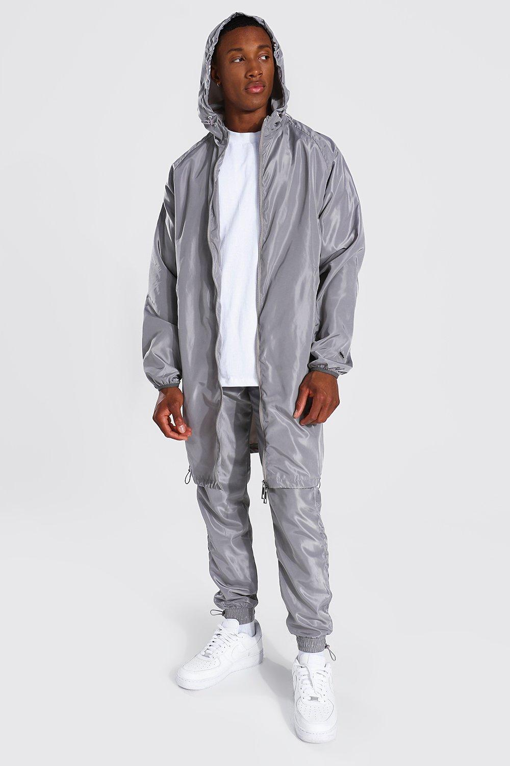 Fear of god x shop nike parka jacket metallic silver