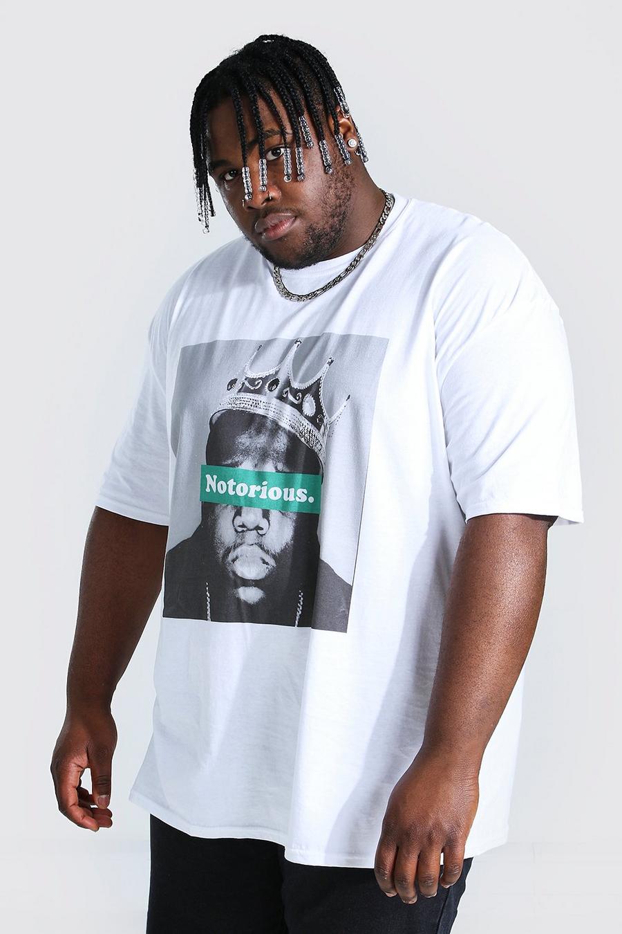 White Plus Size Notorious License T-shirt image number 1